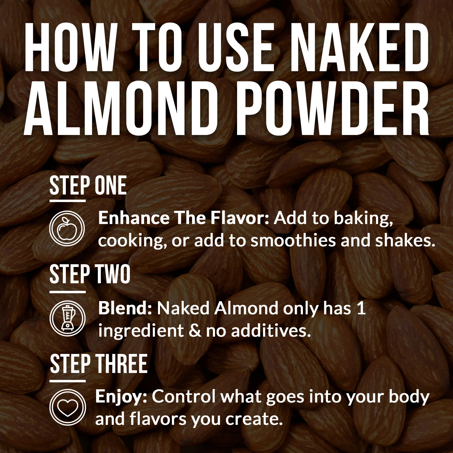 Powdered Almonds | Naked Almond - 1.5LB - Image 4
