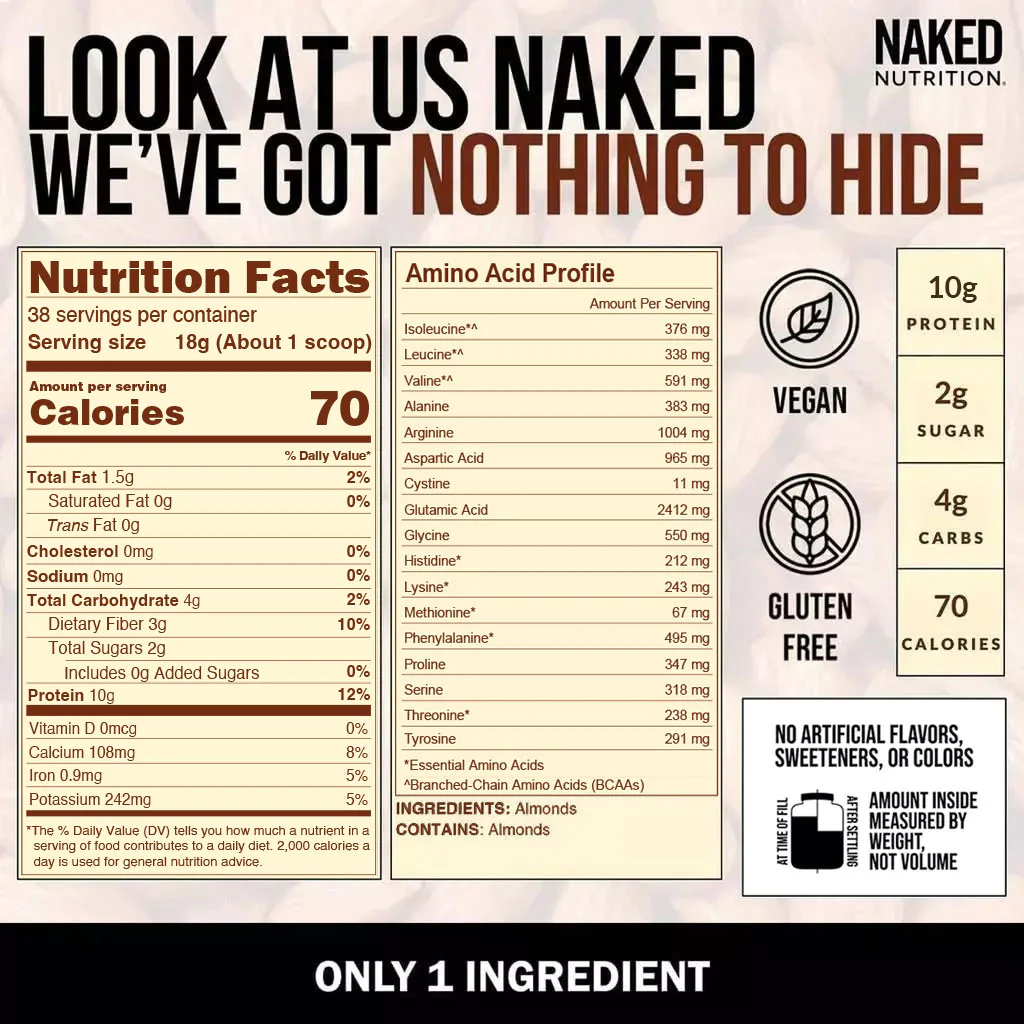 Powdered Almonds | Naked Almond - 1.5LB - Image 5