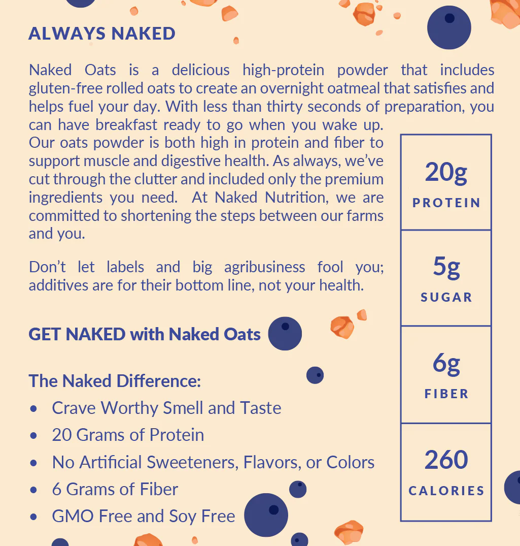 Blueberry Cobbler Protein Oats | Naked Oats - Image 5