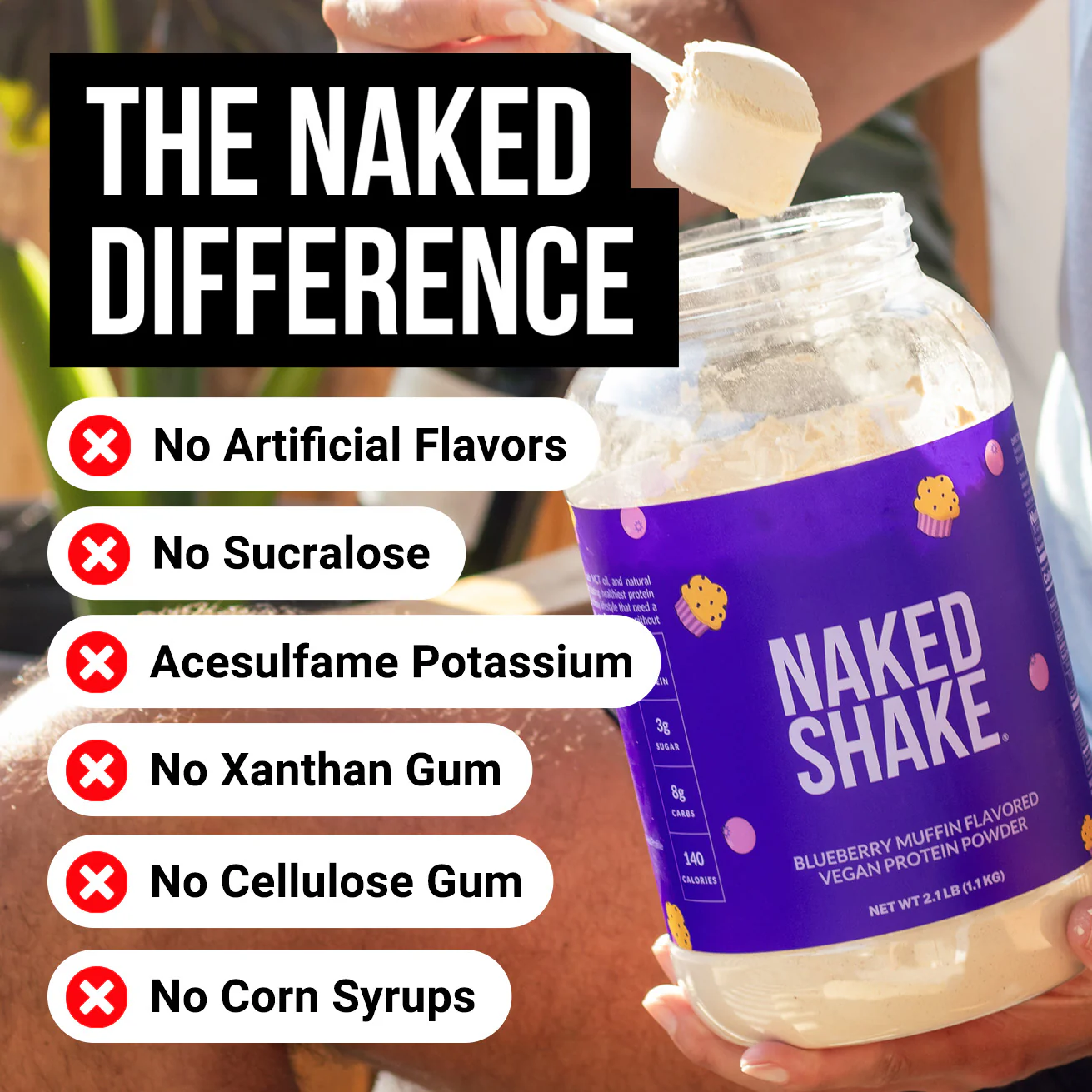 Blueberry Muffin Protein Shake | Naked Shake - 30 Servings - Image 2