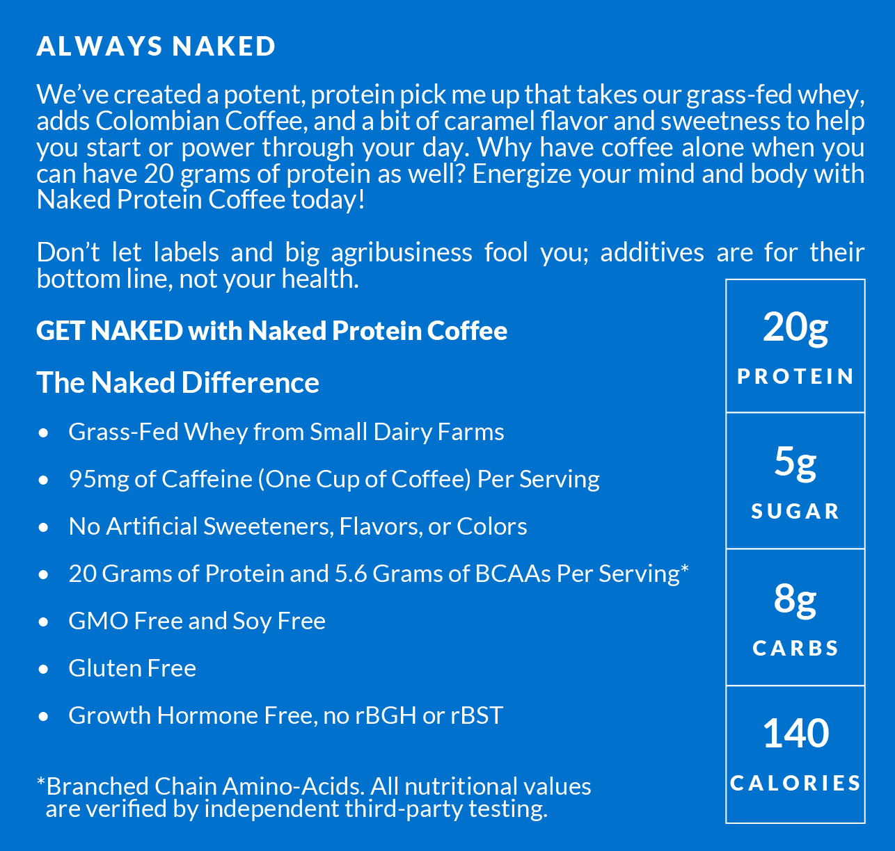 Caramel Latte Protein Iced Coffee | Naked Protein Coffee - 17 Servings - Image 8