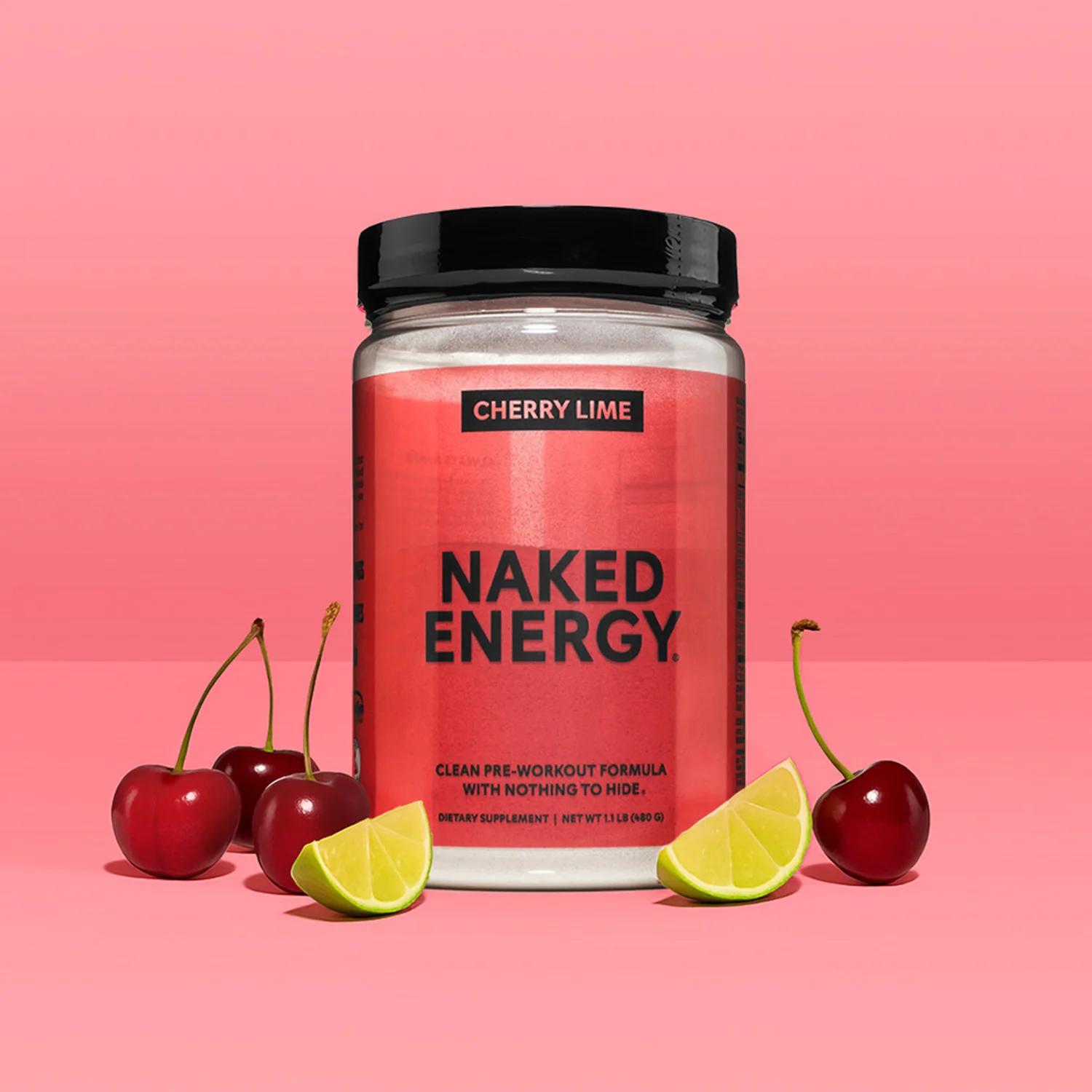 Cherry Lime Pre Workout Supplement | Naked Energy - 30 Servings - Image 5