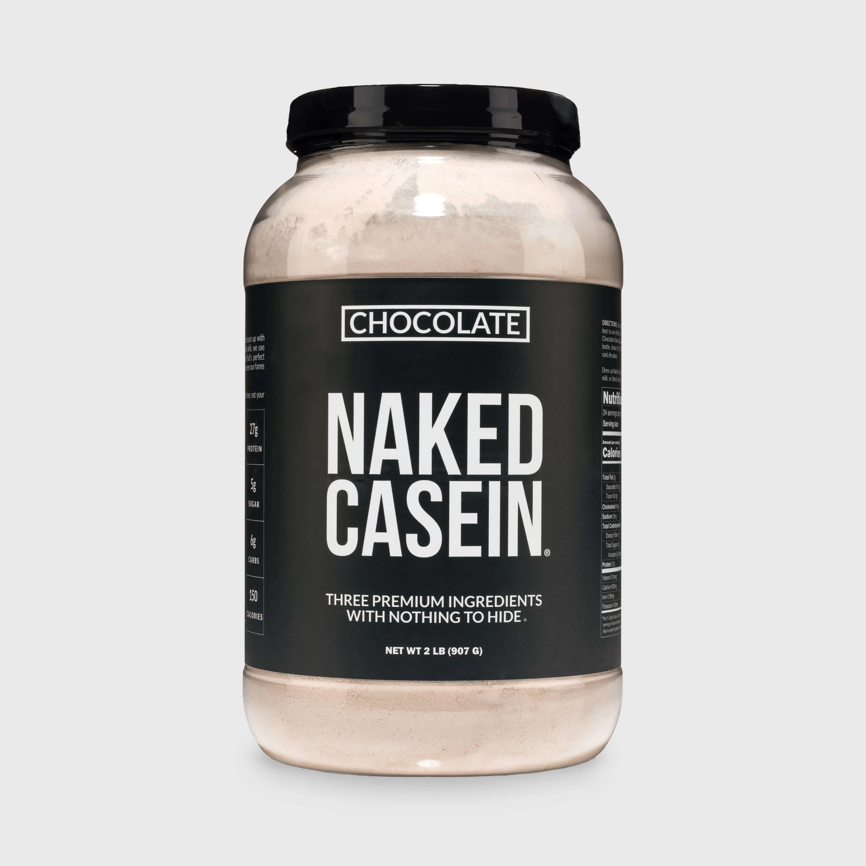 Chocolate Casein Protein Powder | Naked Chocolate Casein - 2LB