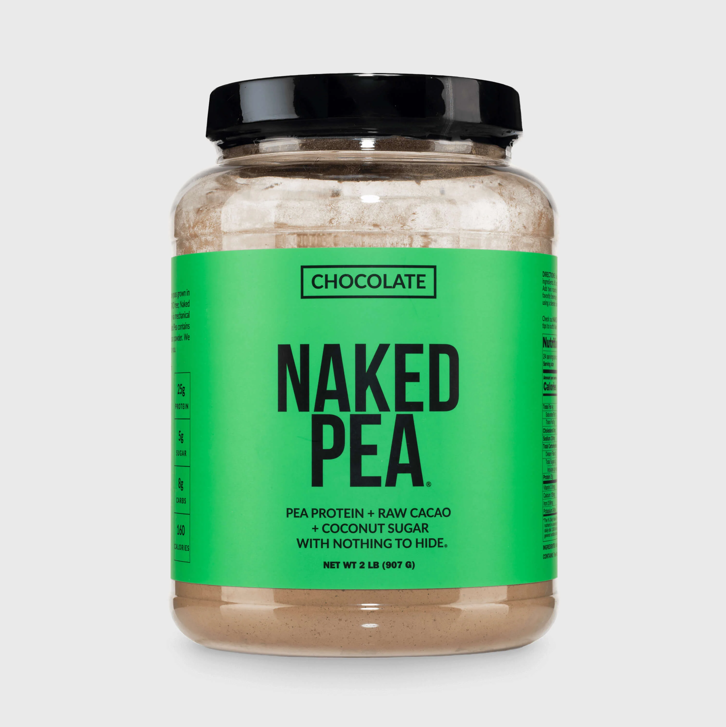 Chocolate Pea Protein Powder | Naked Chocolate Pea - 2LB