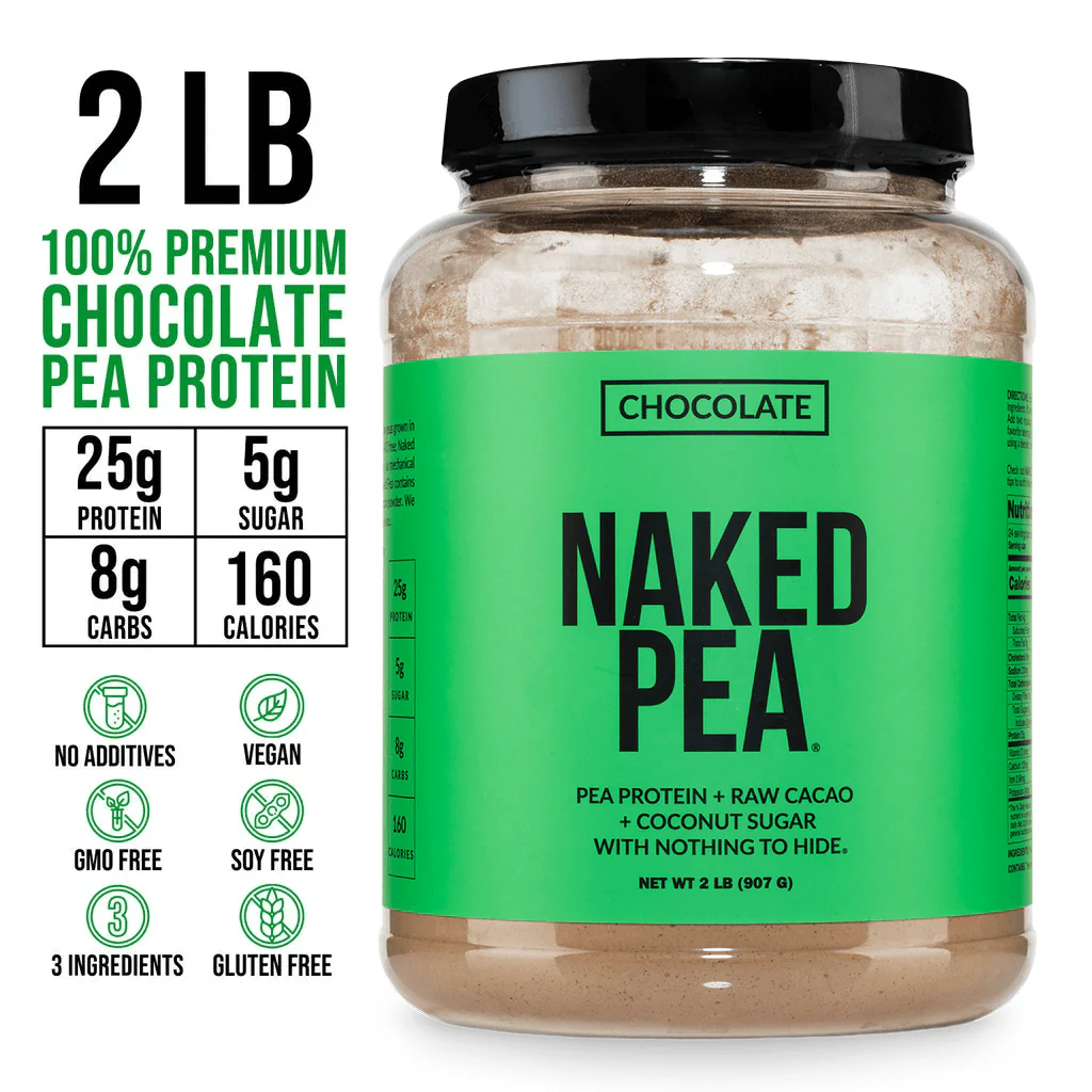 Chocolate Pea Protein Powder | Naked Chocolate Pea - 2LB - Image 3