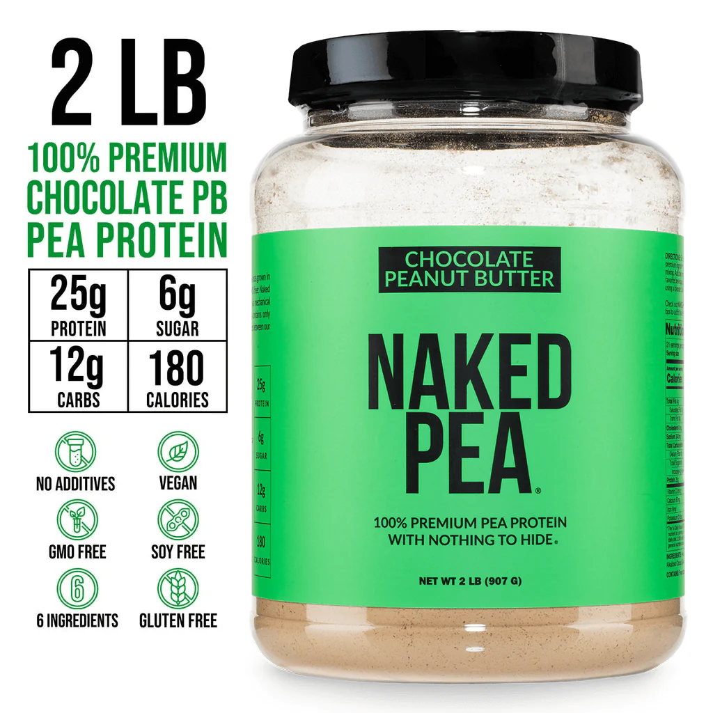 Chocolate Peanut Butter Pea Protein Powder | Naked Pea - 2LB - Image 3