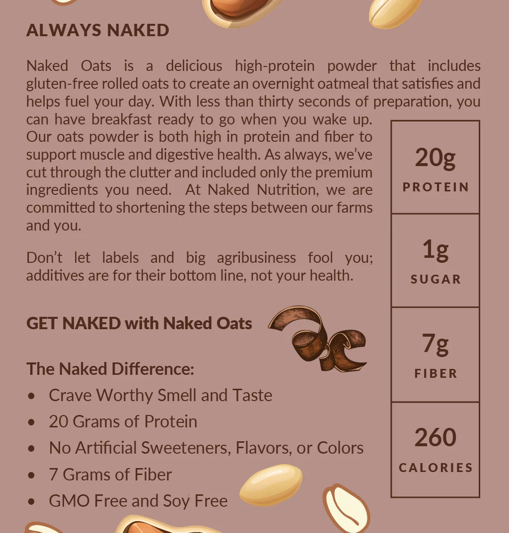 Chocolate Peanut Butter Protein Oats | Naked Oats - Image 5