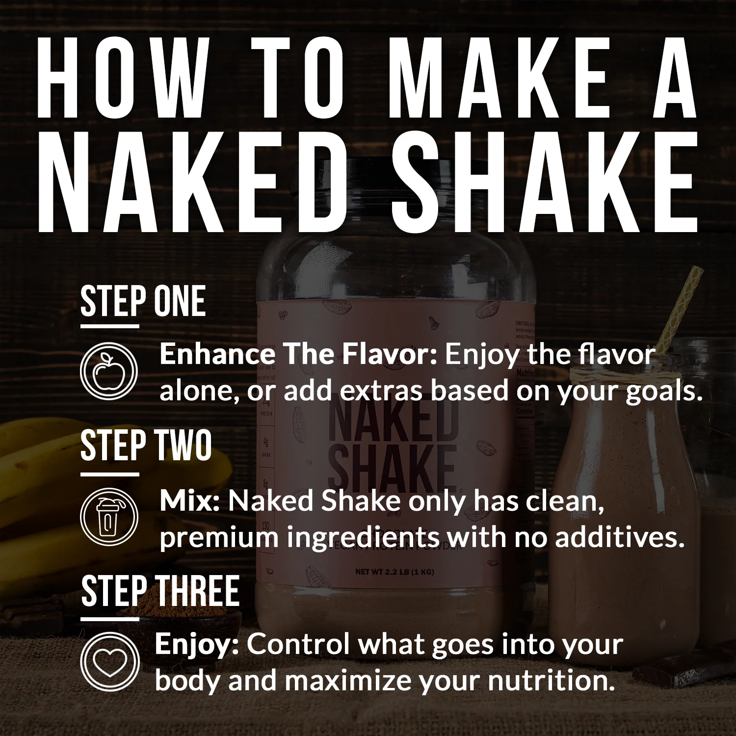 Chocolate Protein Shake | Naked Shake - 30 Servings - Image 10