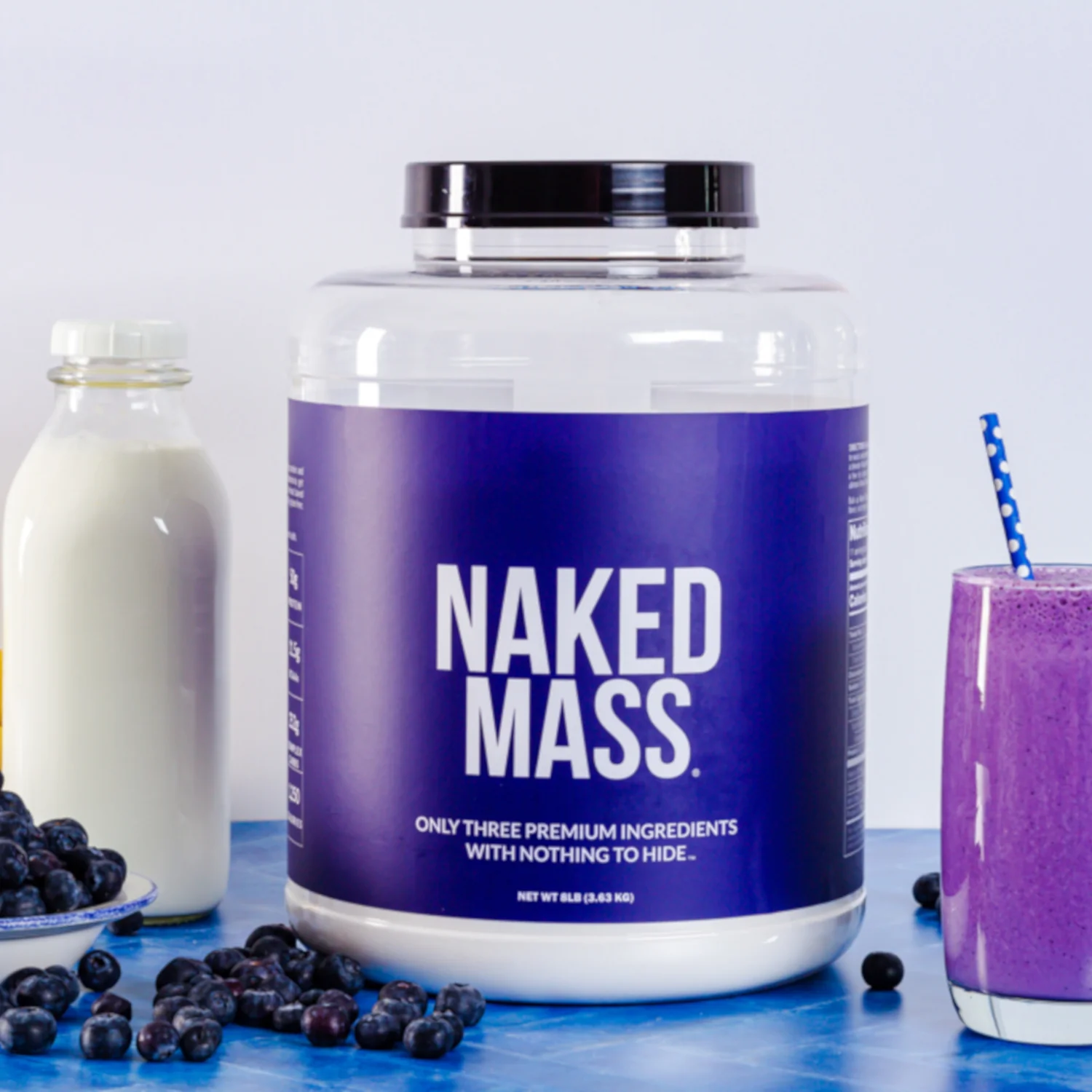 Chocolate Mass Gainer Protein Supplement | Naked Chocolate Mass - 8LB - Image 6