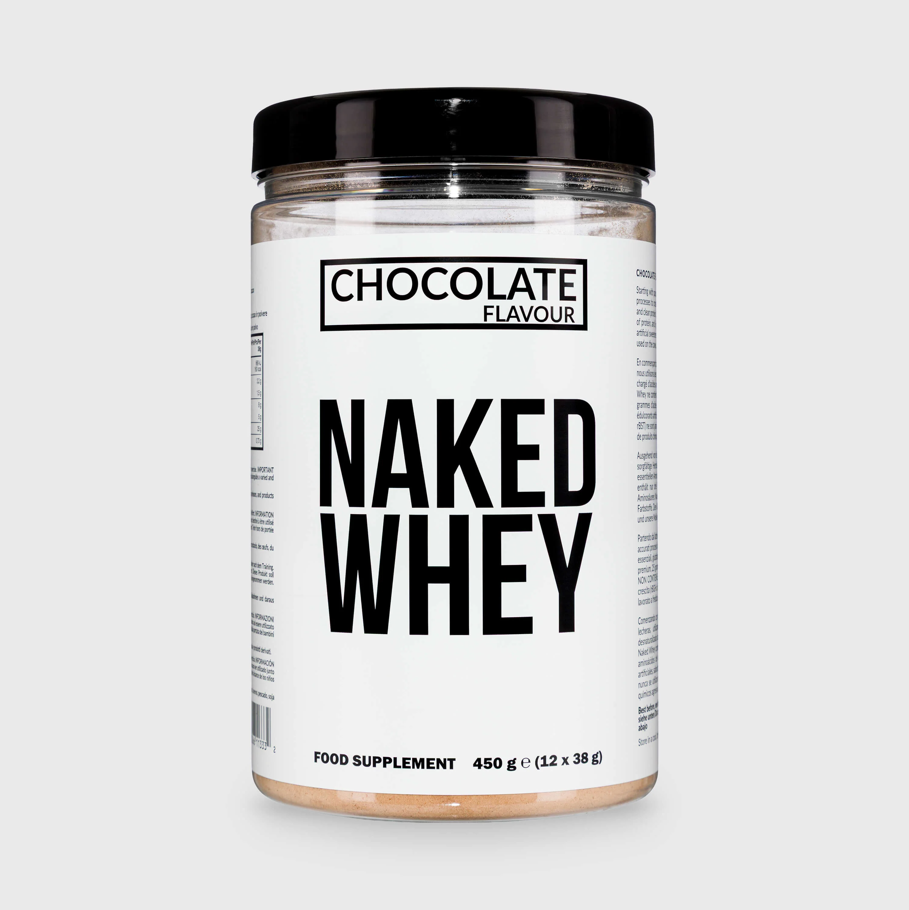 Chocolate Whey Protein Powder | Naked Chocolate Whey - 450g