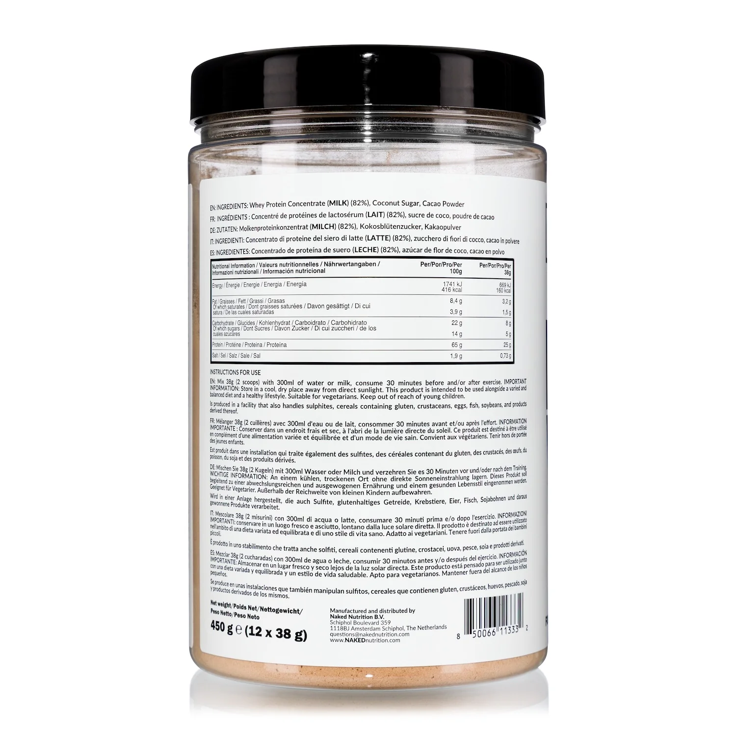 Chocolate Whey Protein Powder | Naked Chocolate Whey - 450g - Image 5