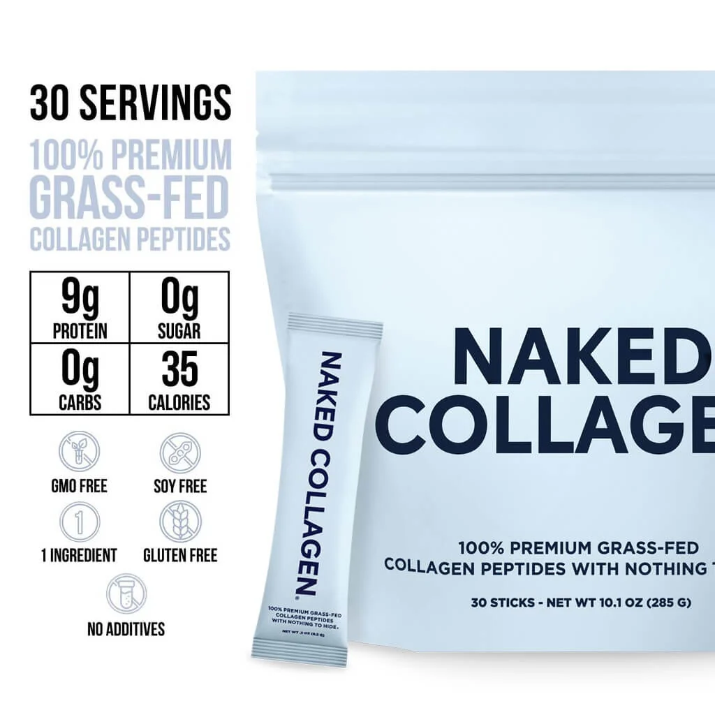 Collagen Peptides Packets | 20 Naked Collagen Packets - Image 3