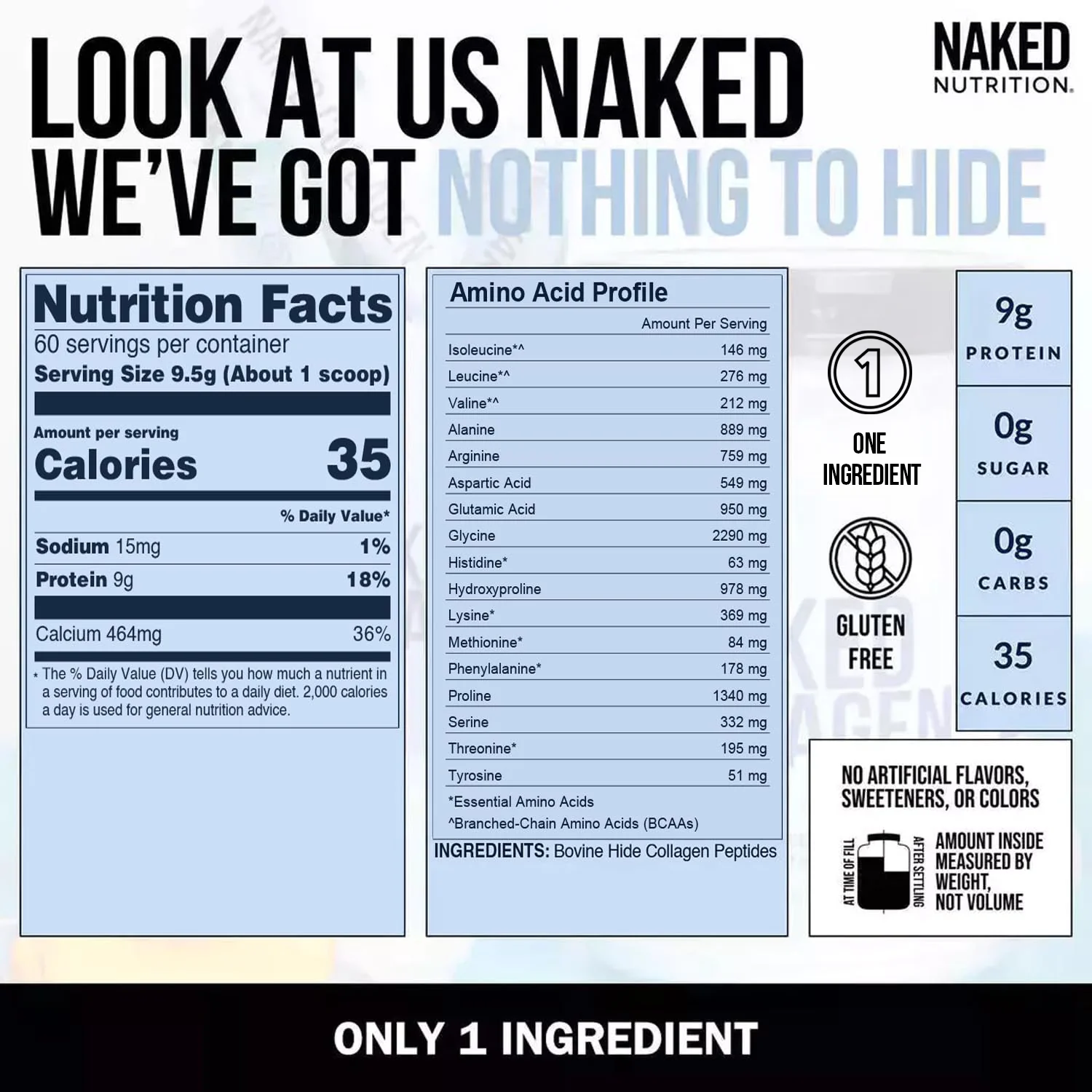 Collagen Peptides Packets | 20 Naked Collagen Packets - Image 5