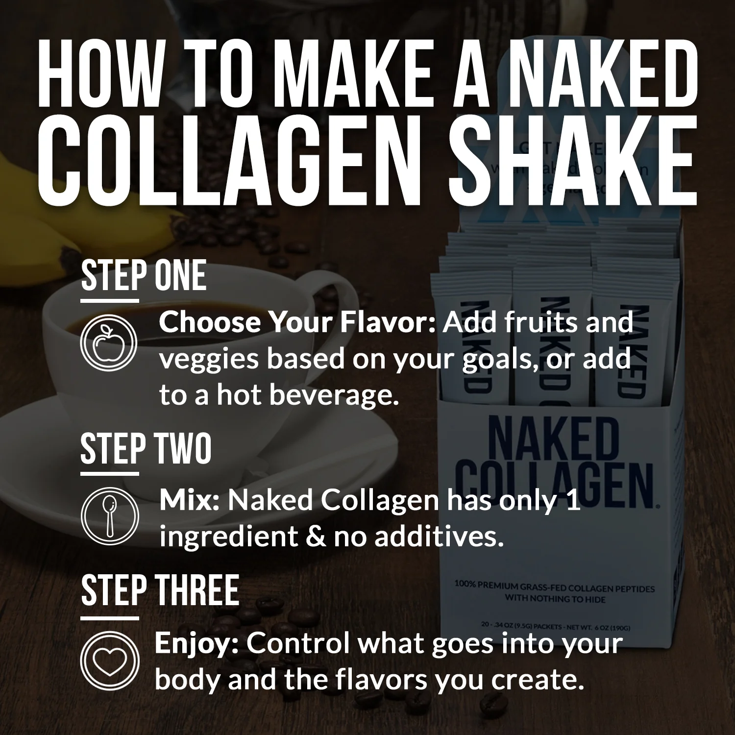 Collagen Peptides Packets | 20 Naked Collagen Packets - Image 6