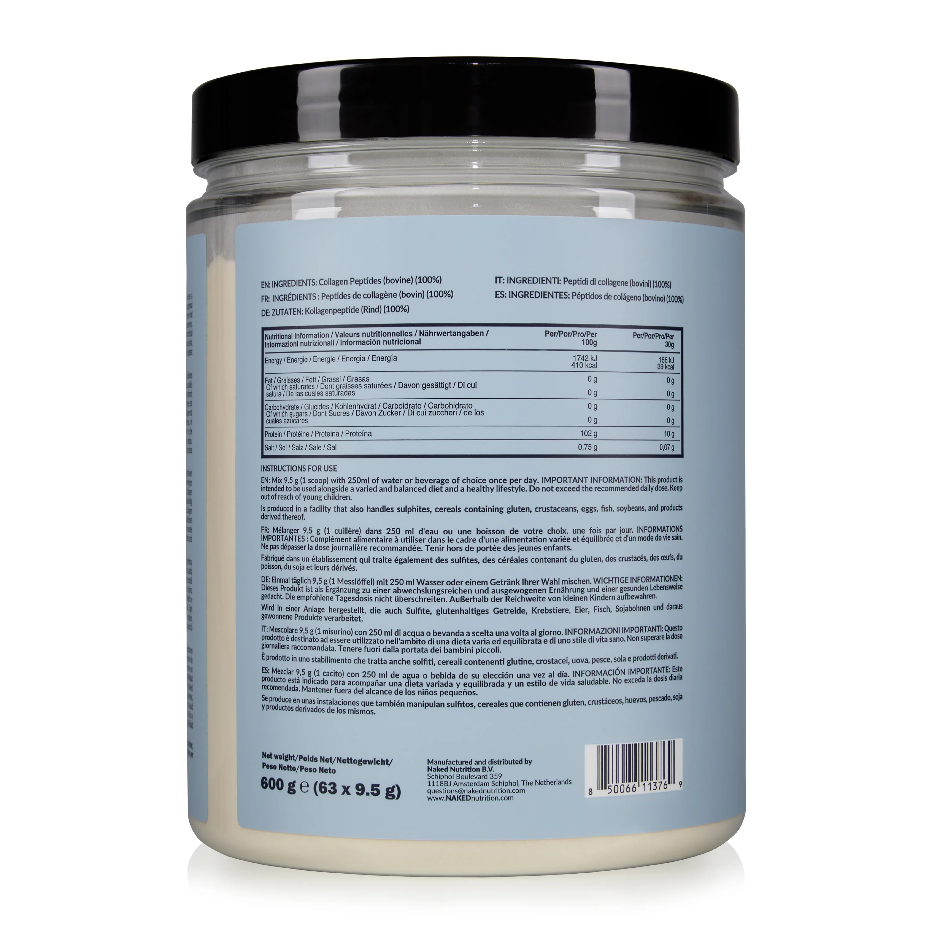 Collagen Peptides Protein | Naked Collagen - 600g - Image 2