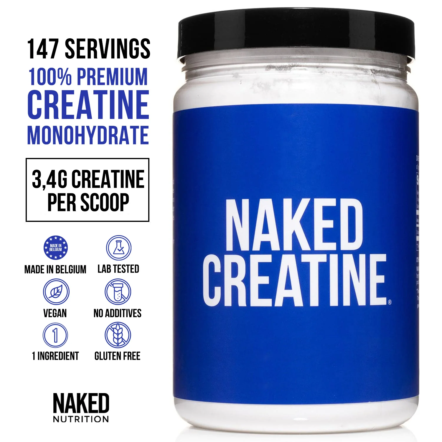Creatine Monohydrate Powder | Naked Creatine - 500g - Image 3