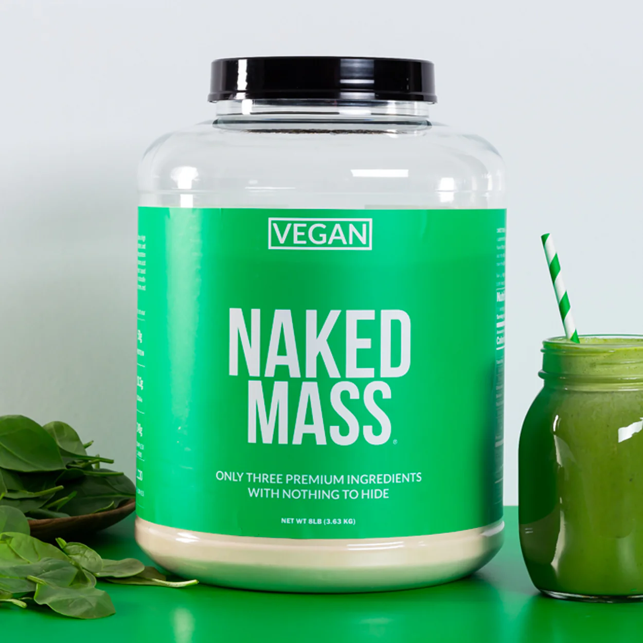 Double Chocolate Vegan Mass Gainer Supplement | Naked Vegan Mass - 8LB - Image 7