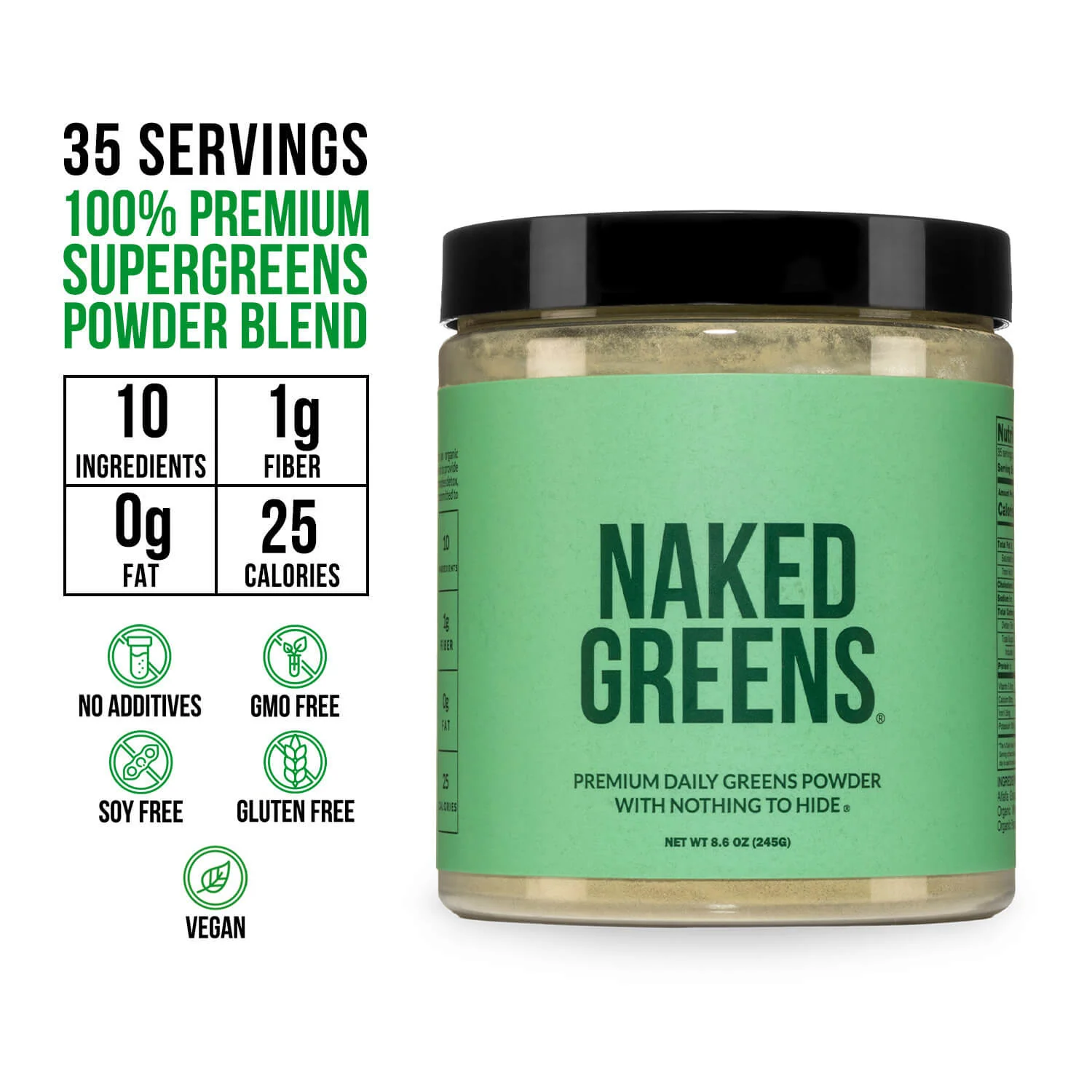 Green Superfood Powder | Naked Super Greens Powder - Image 3