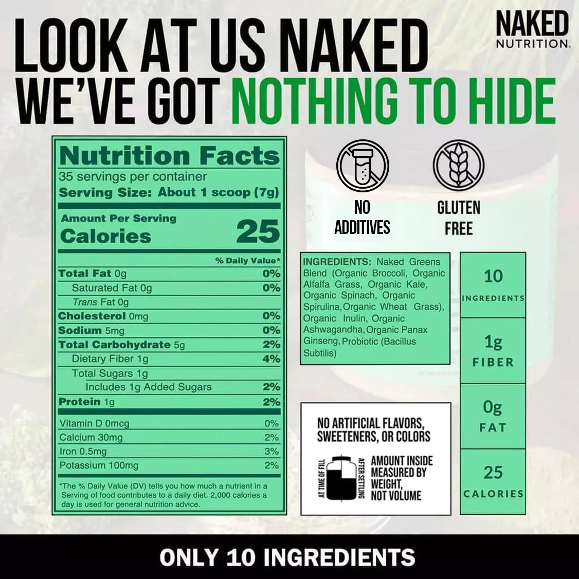 Green Superfood Powder | Naked Super Greens Powder - Image 4