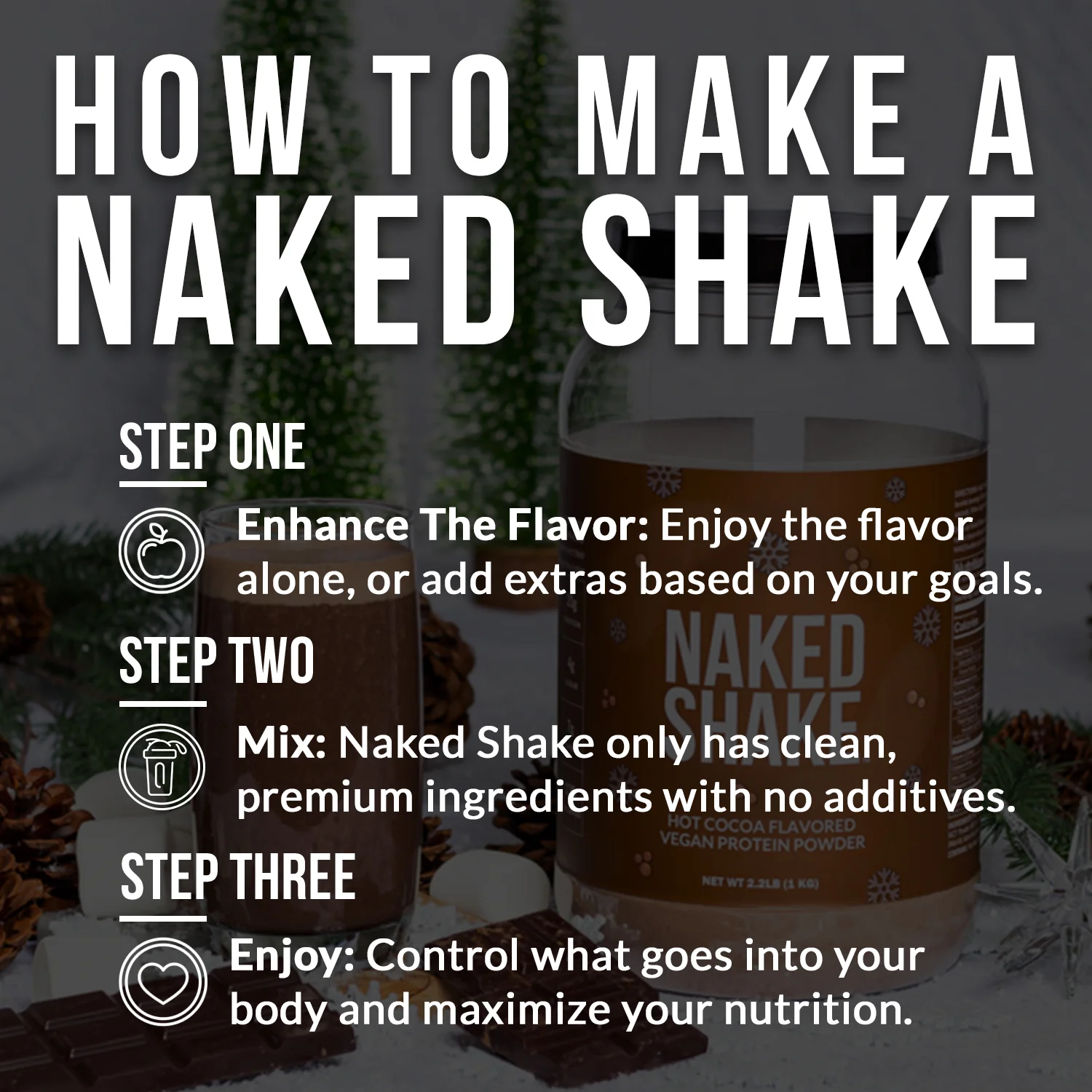 Hot Cocoa Protein Shake | Naked Shake - 30 Servings - Image 10