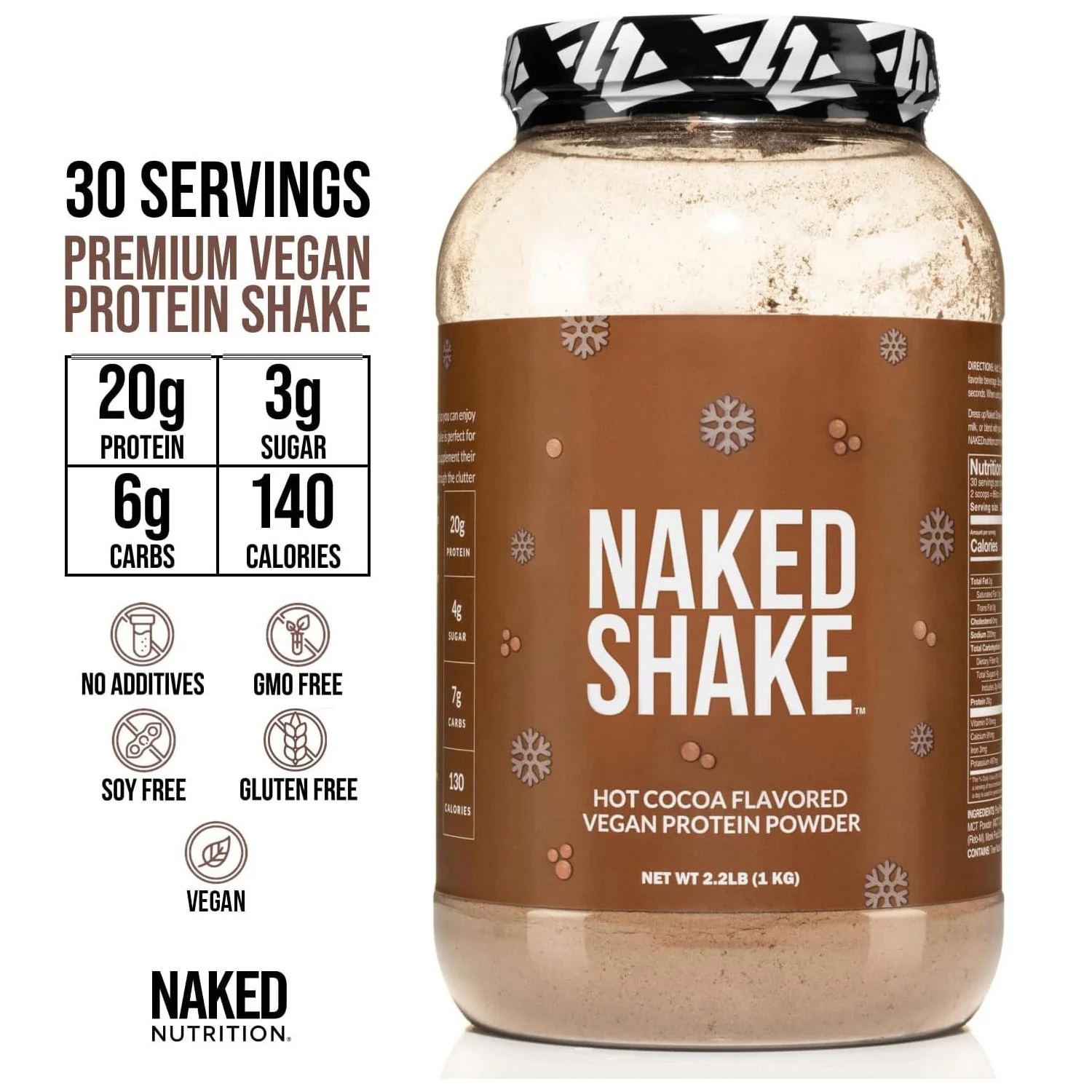 Hot Cocoa Protein Shake | Naked Shake - 30 Servings - Image 3