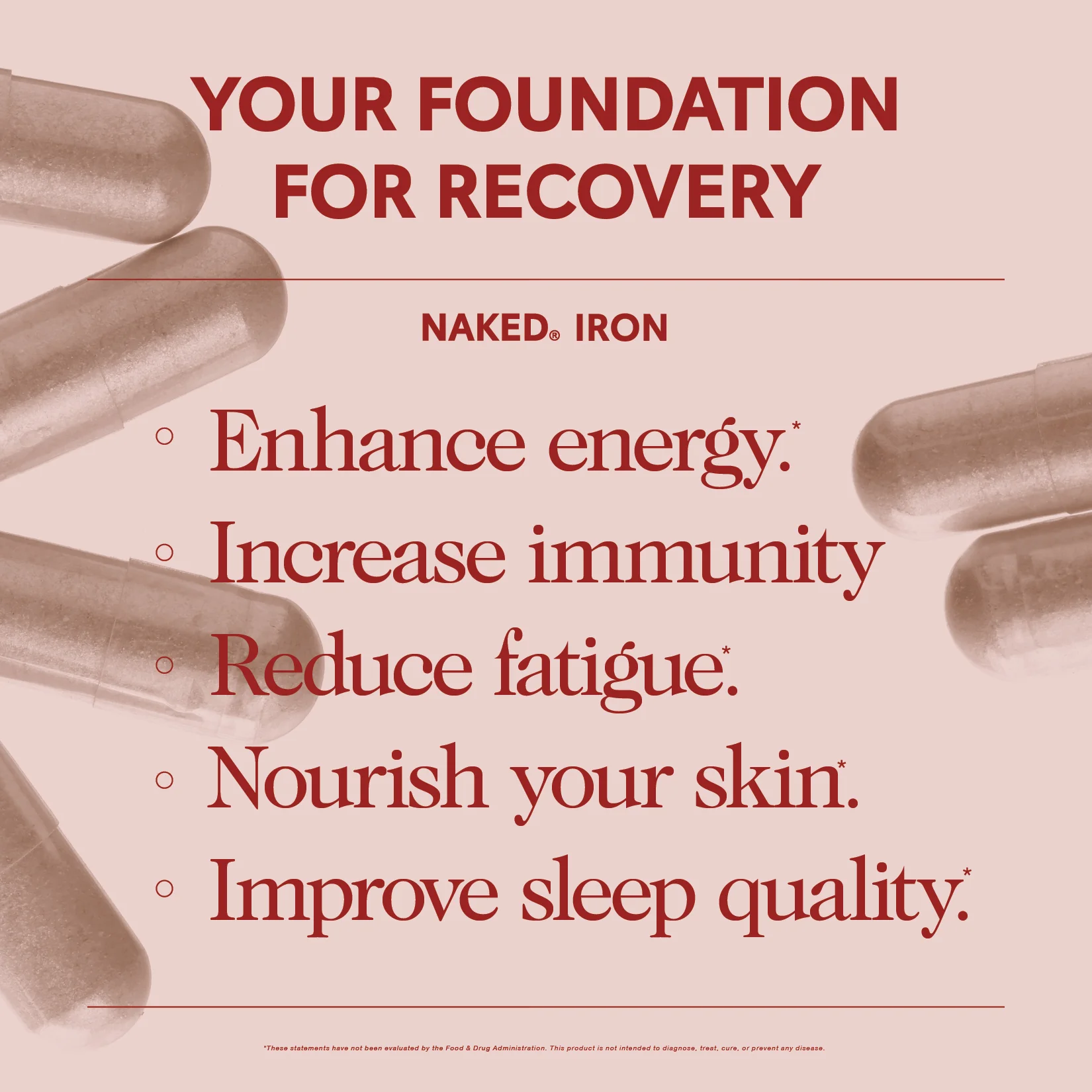 Daily Iron Supplement | Naked Iron - 60 Capsules - Image 5