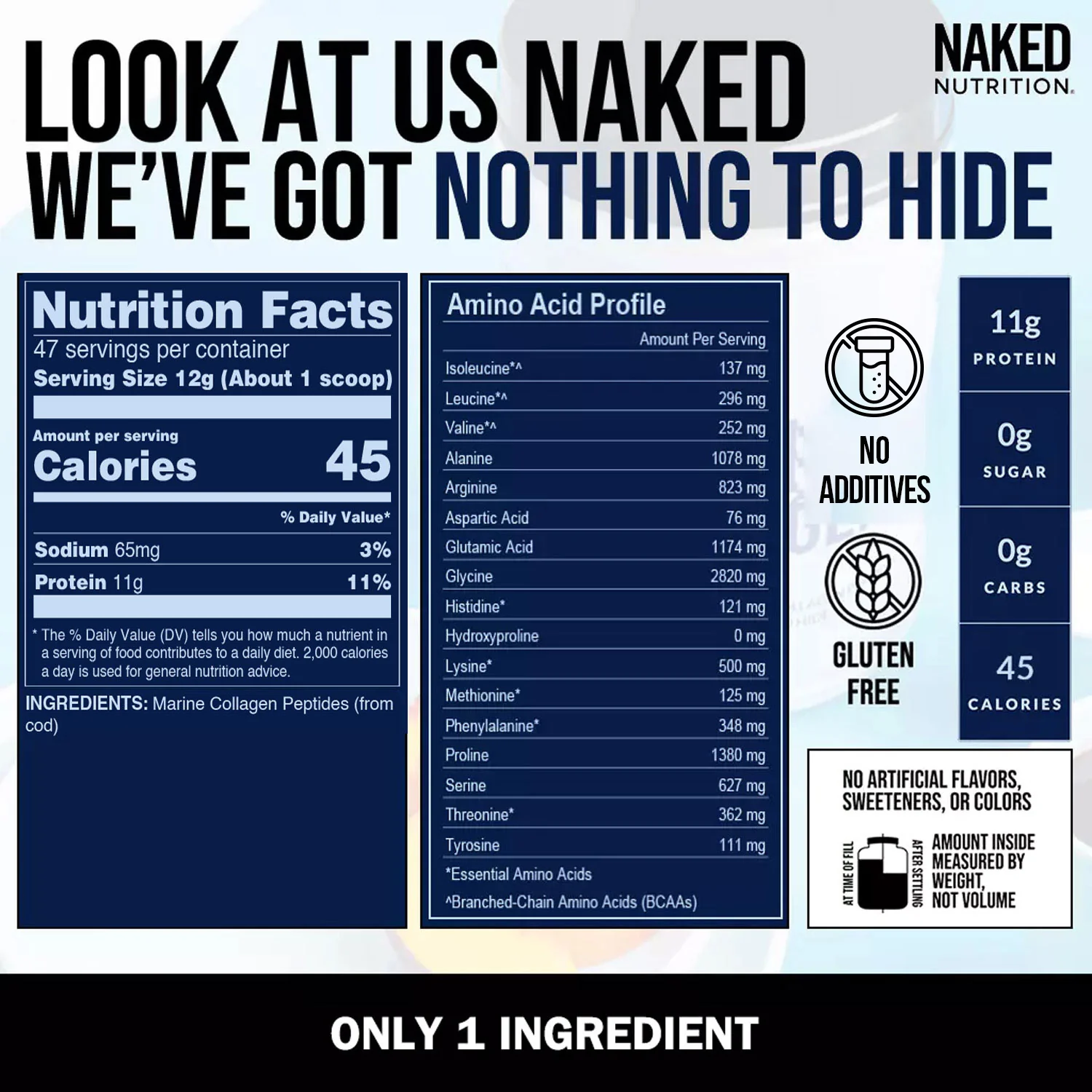 Marine Collagen Peptides Protein Powder | Naked Marine Collagen - Image 4