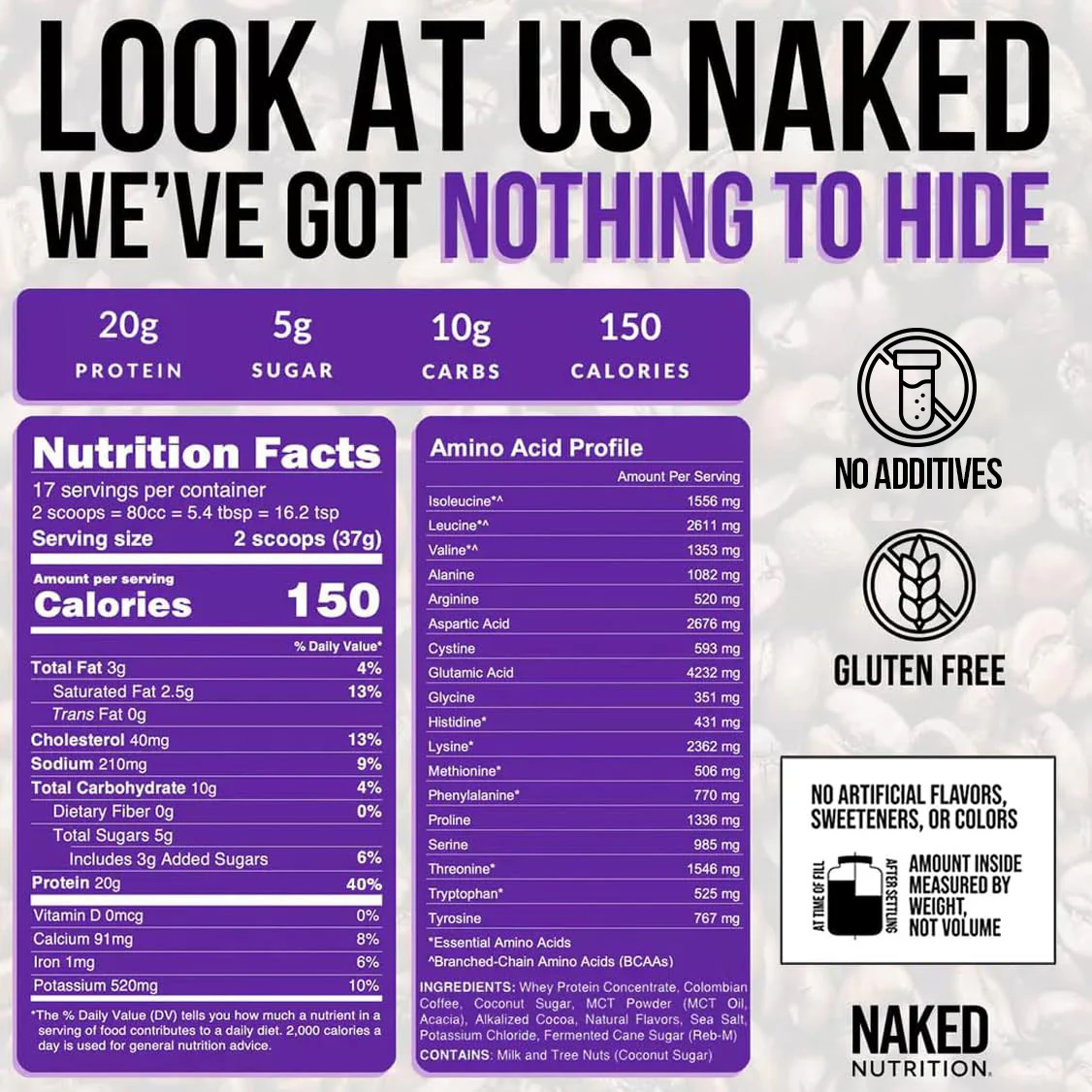 Mocha Latte Protein Iced Coffee | Naked Protein Coffee - 17 Servings - Image 6