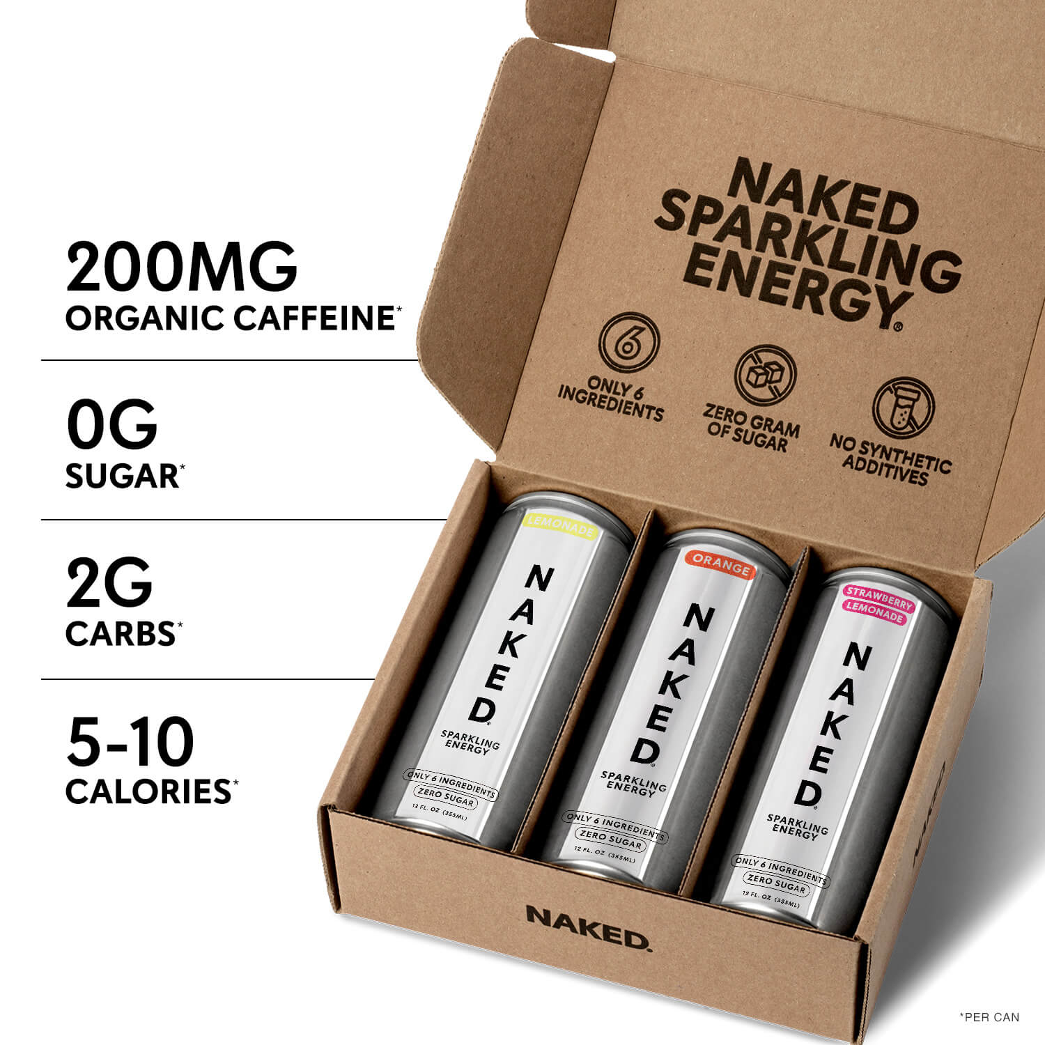 Sparkling Energy Sample Kits | Naked Sparkling Energy Drinks - Sample Kits - Image 3