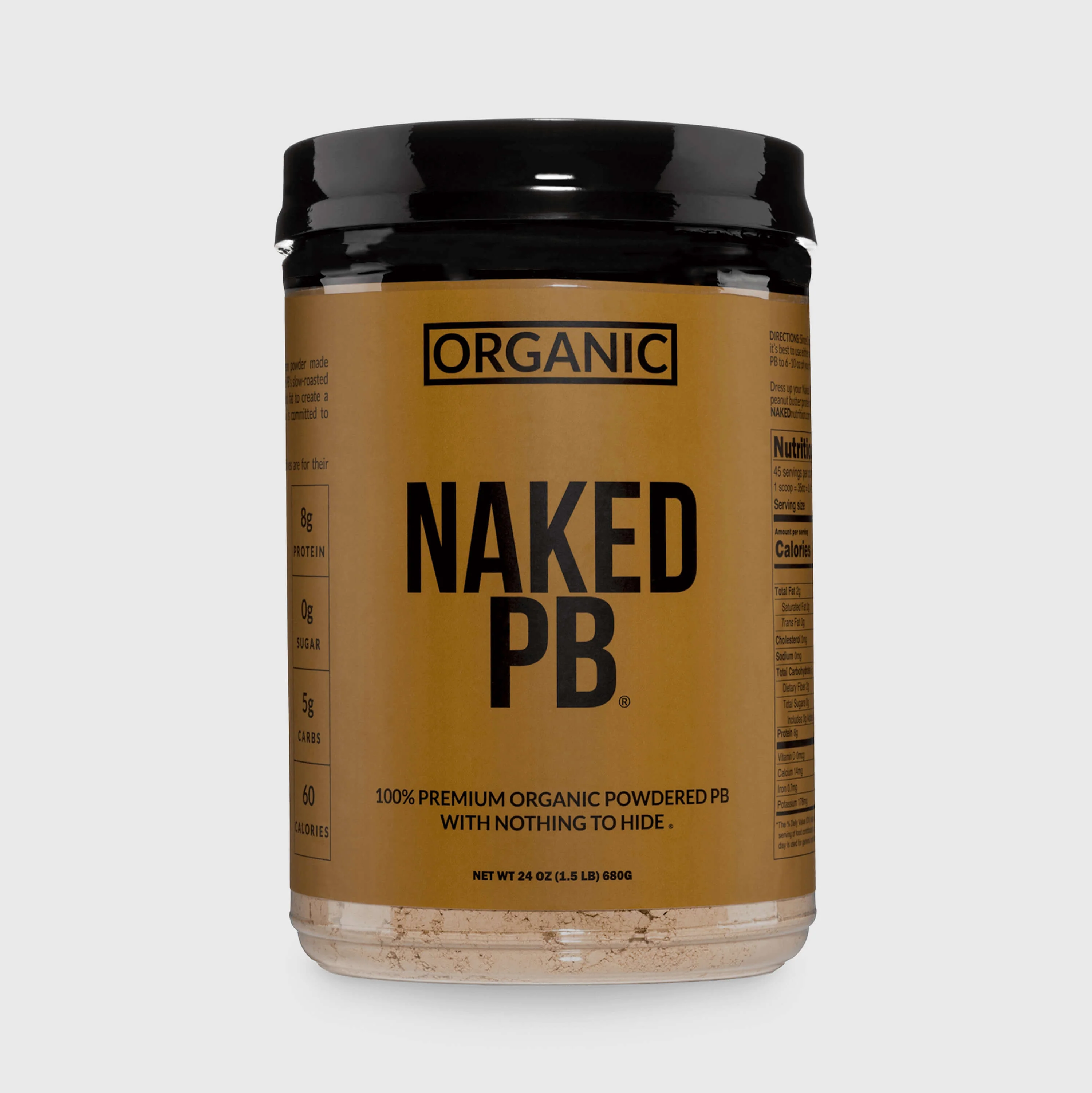 Organic Powdered Peanut Butter | Organic Naked PB - 1.5LB