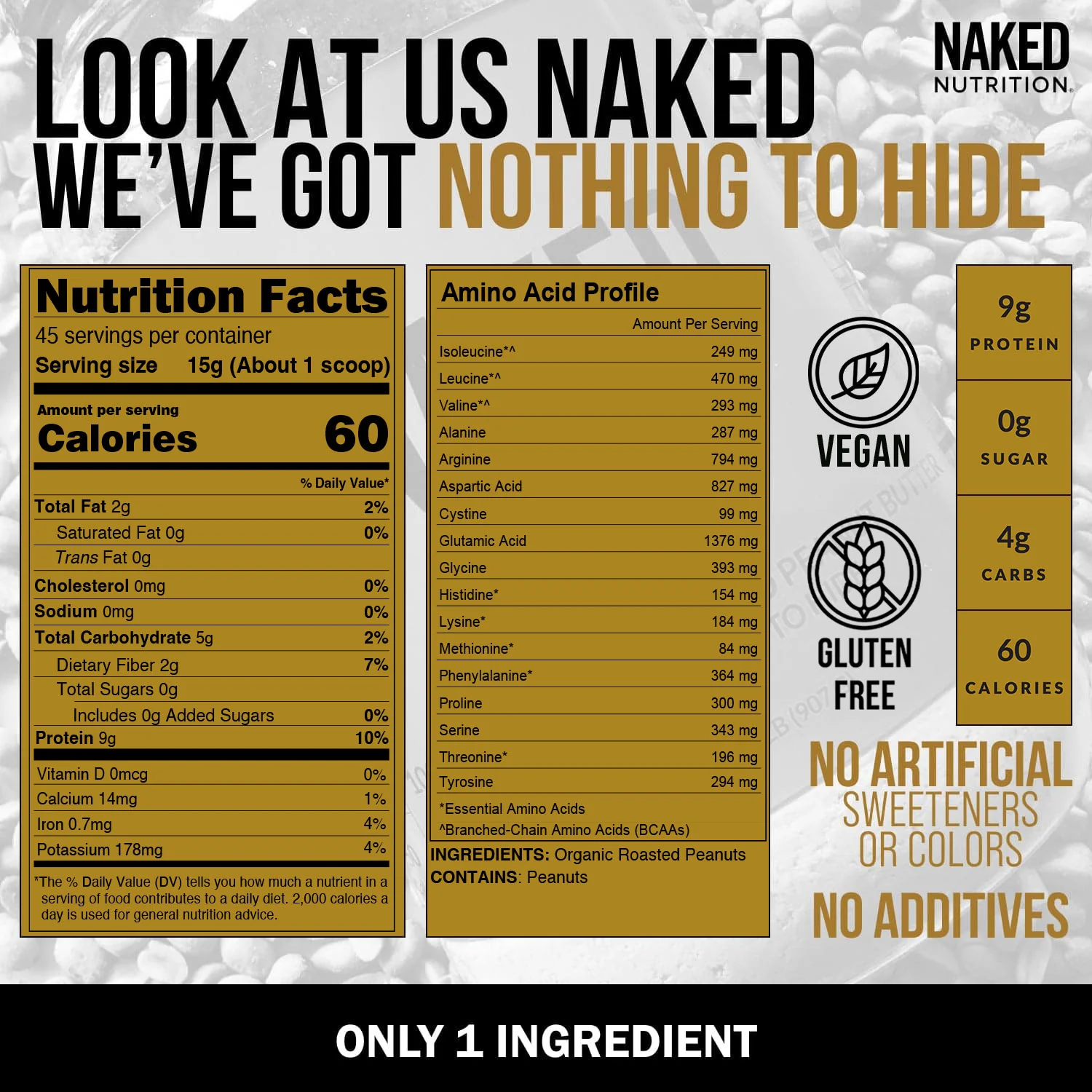 Organic Powdered Peanut Butter | Organic Naked PB - 1.5LB - Image 4