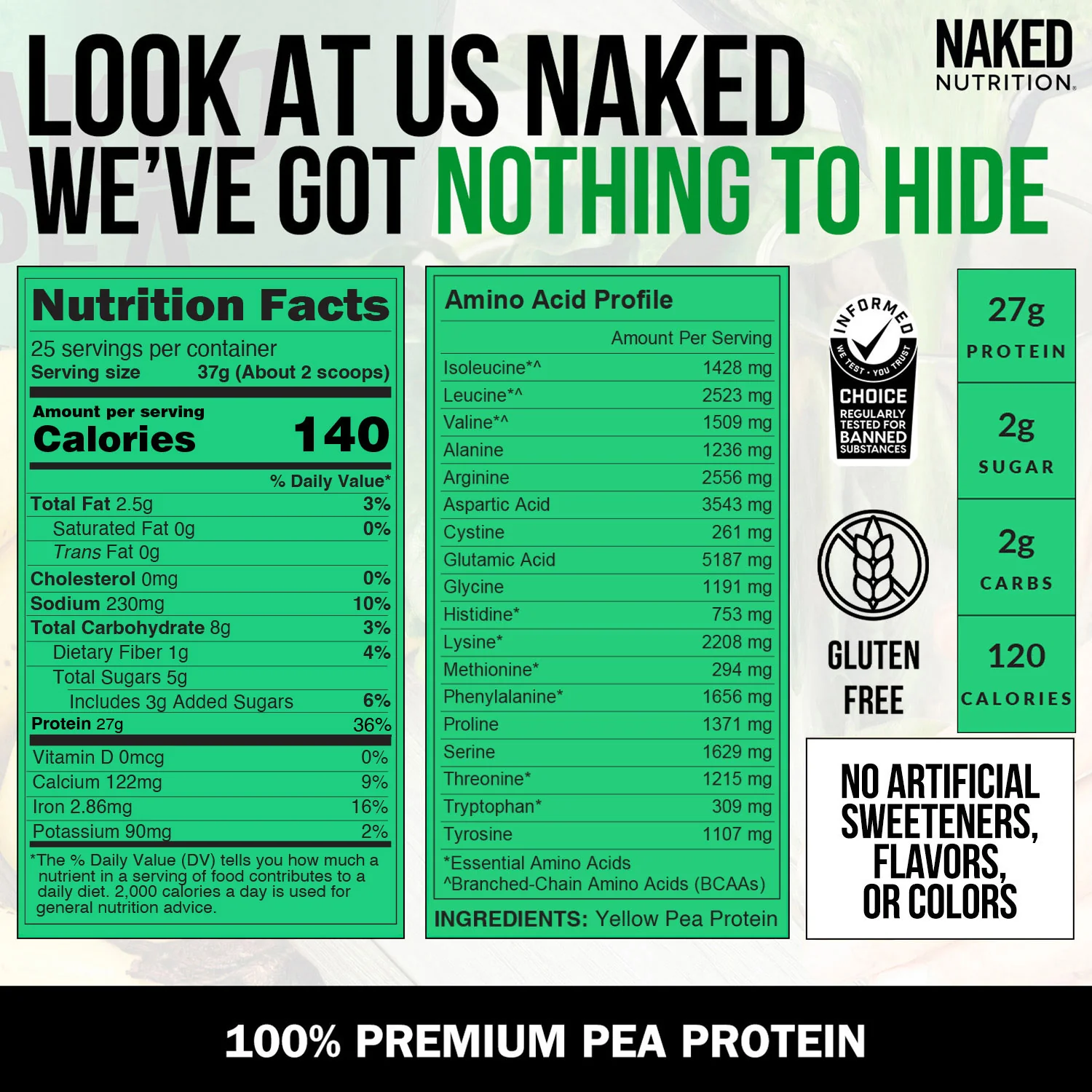 Pea Protein Powder | Naked Pea - 2LB - Image 4