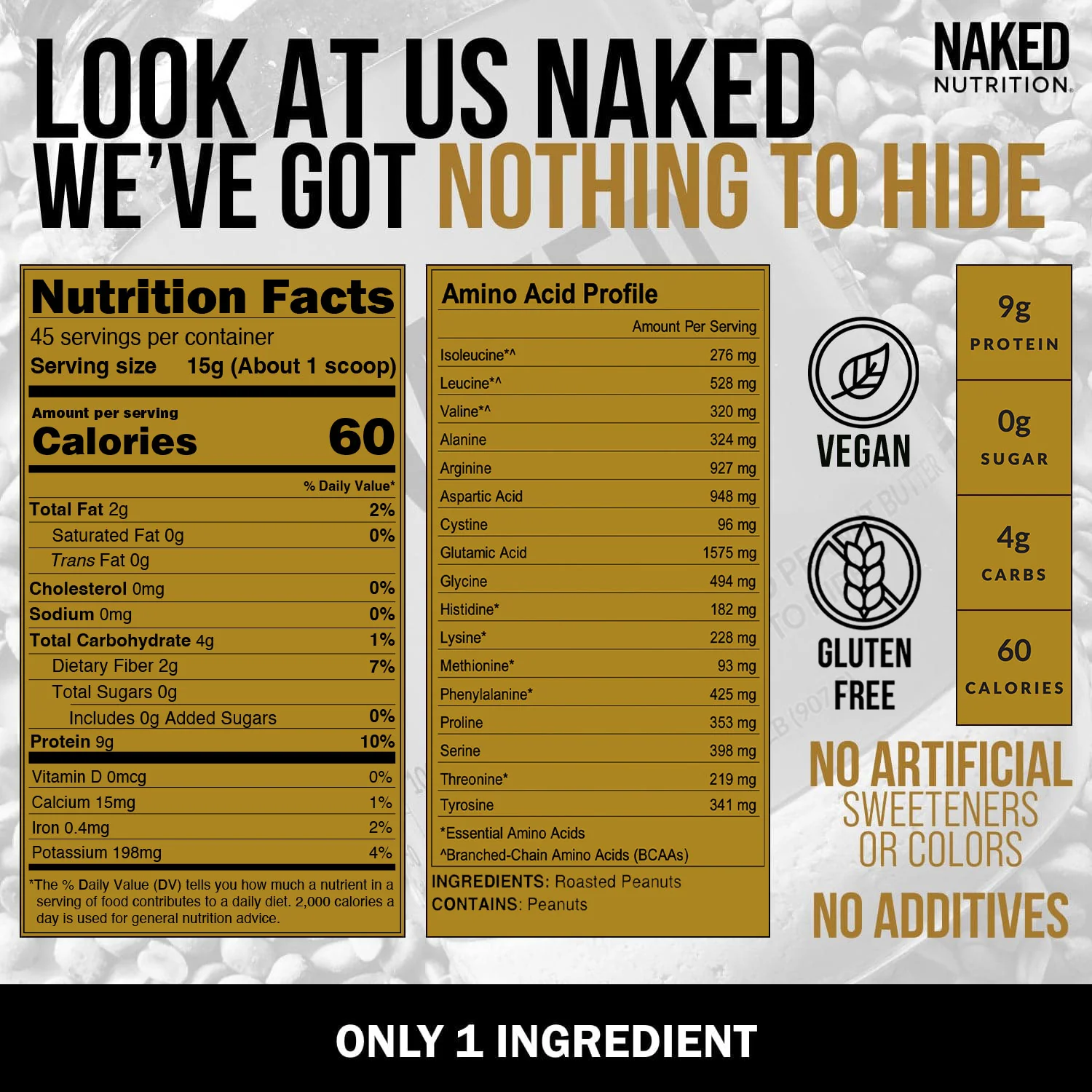 Powdered Peanut Butter | Naked PB - 1.5LB - Image 4
