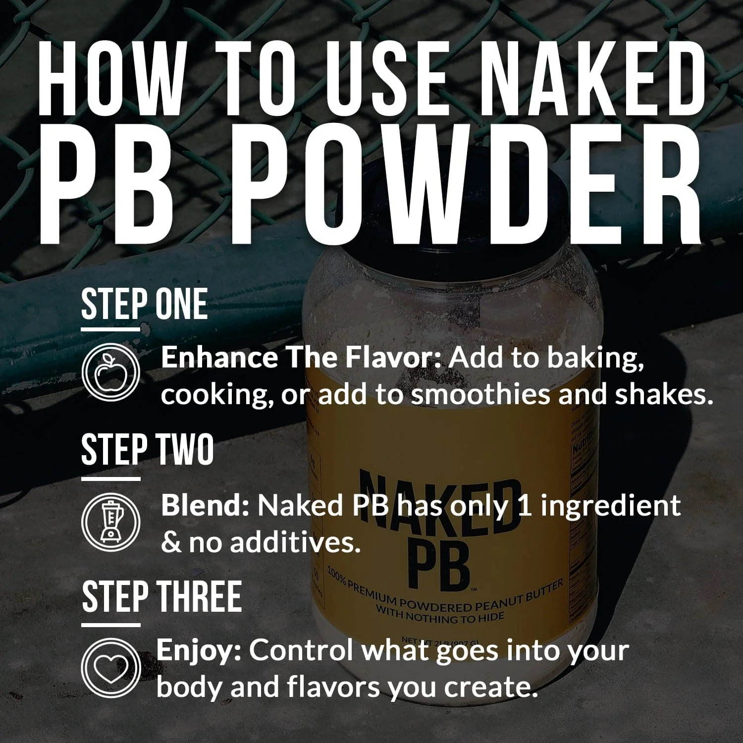 Powdered Peanut Butter | Naked PB - 1.5LB - Image 5