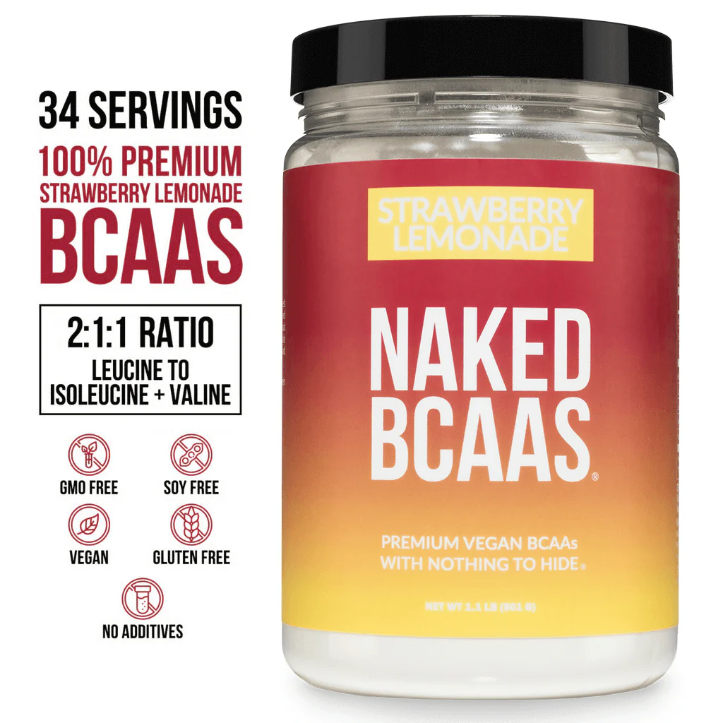 Strawberry Lemonade Branched Chain Amino Acids | Naked BCAAs - 34 Servings - Image 3