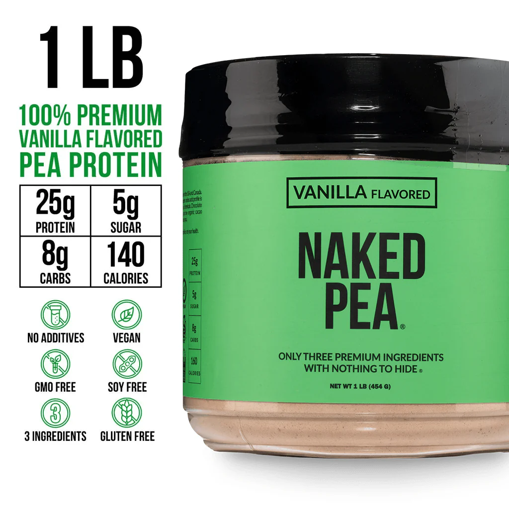 Vanilla Pea Protein Powder | Naked Vanilla Pea - 1LB - Image 3