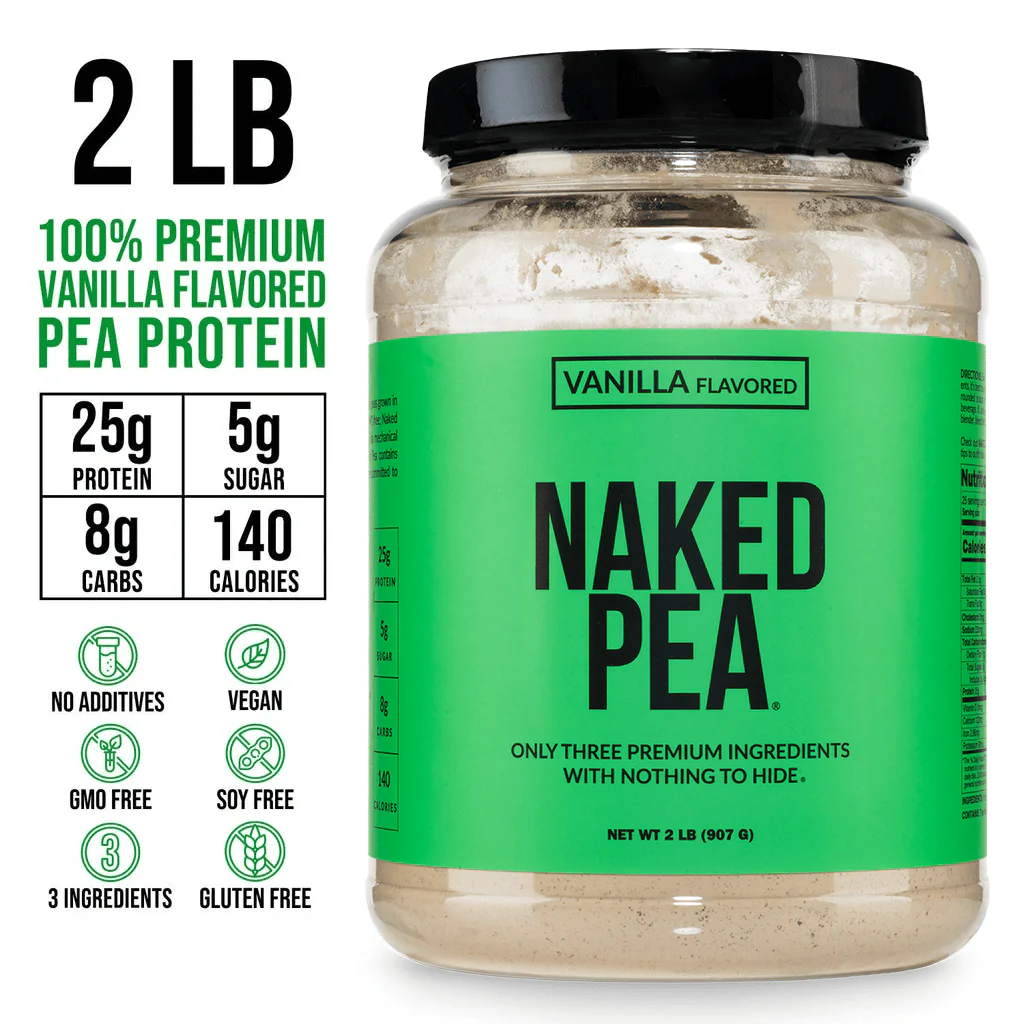 Vanilla Pea Protein Powder | Naked Vanilla Pea - 2LB - Image 3