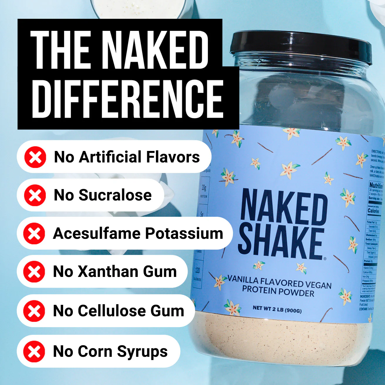 Vanilla Protein Shake | Naked Shake - 30 Servings - Image 2