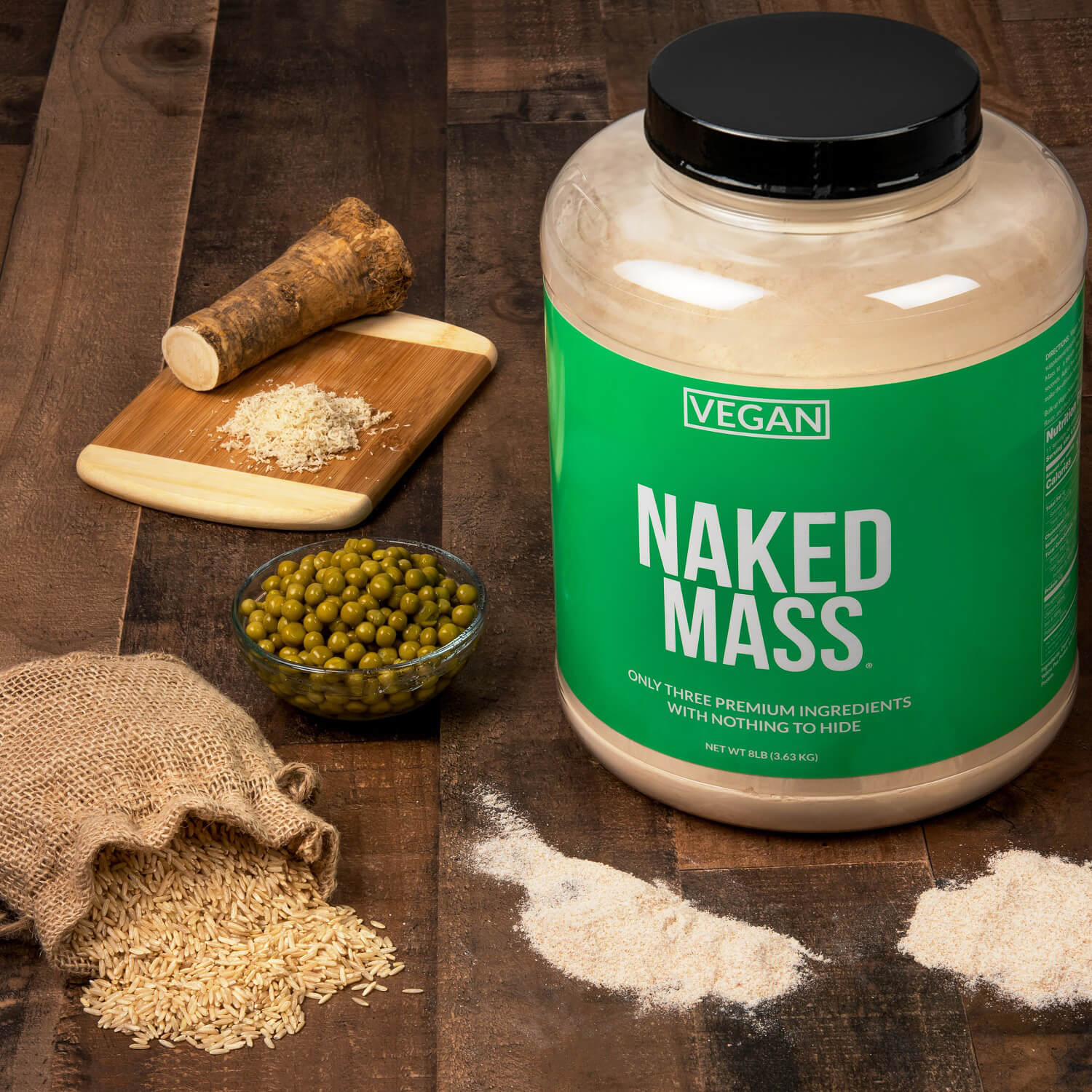 Vegan Mass Gainer Supplement | Naked Vegan Mass - 8LB - Image 8