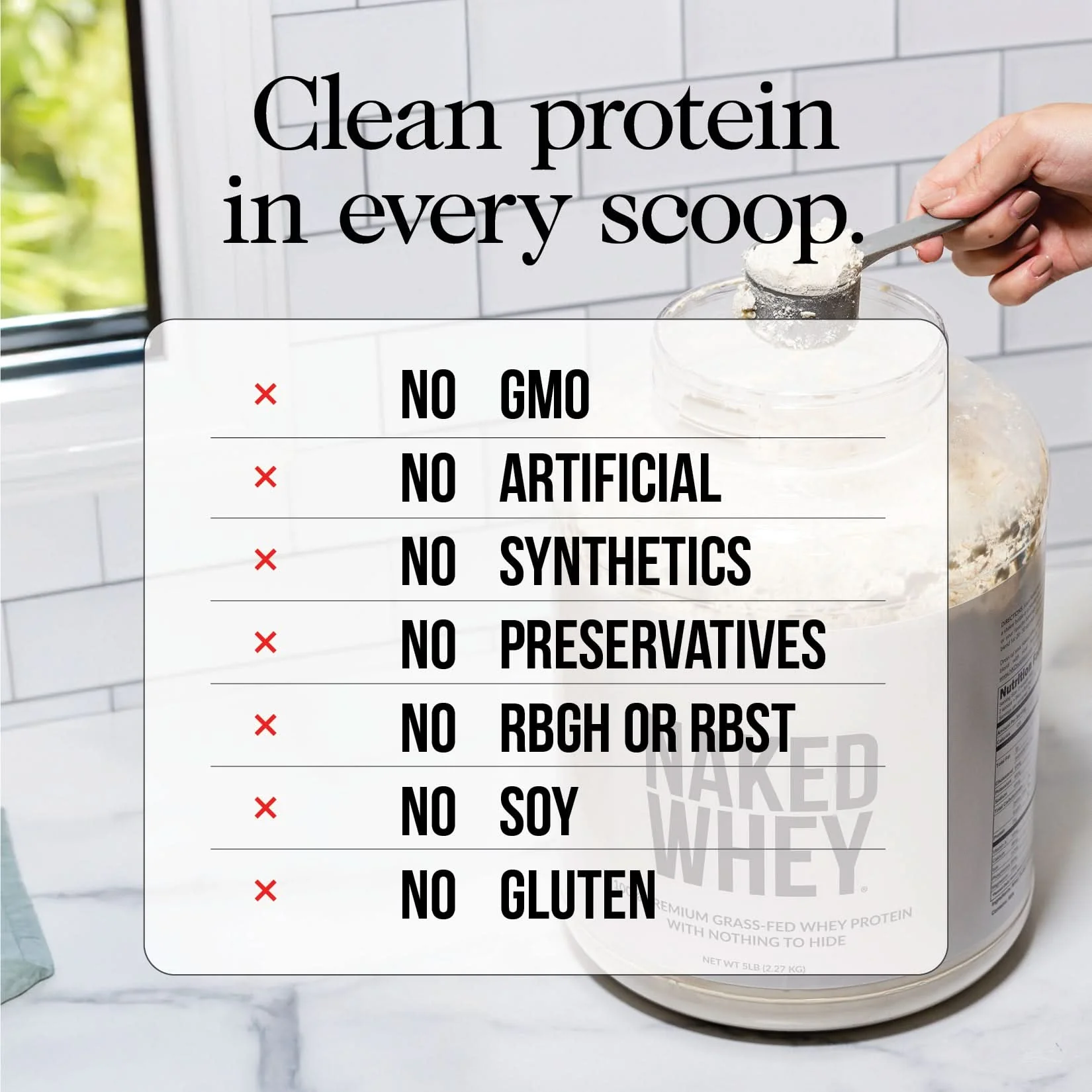 Chocolate Grass-Fed Whey Isolate Protein Powder | Naked Whey Isolate - 2LB - Image 4