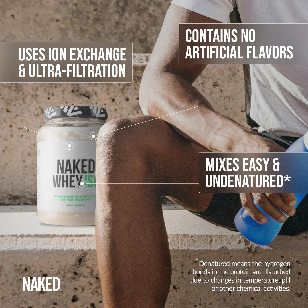 Chocolate Grass-Fed Whey Isolate Protein Powder | Naked Whey Isolate - 2LB - Image 9