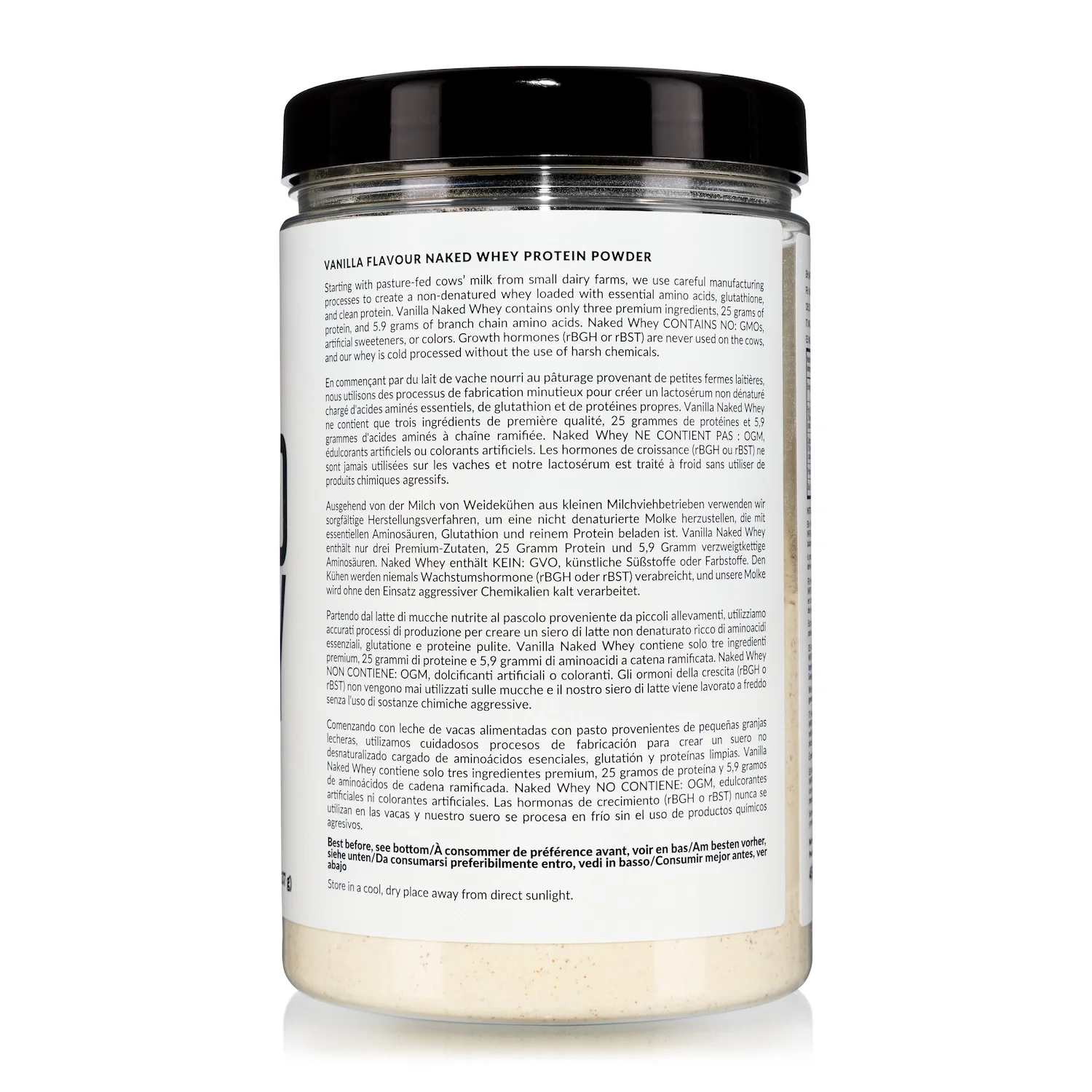 Vanilla Whey Protein Powder | Naked Vanilla Whey - 450g - Image 4