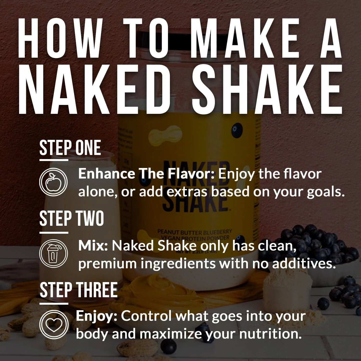 PB Blueberry Vegan Protein | Naked Shake - 30 Servings - Image 10