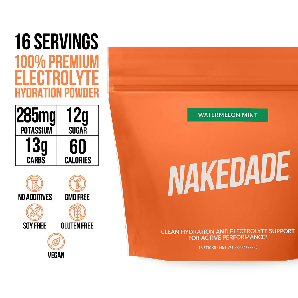 Electrolytes Powder Packets - Watermelon Mint | Nakedade - Image 3