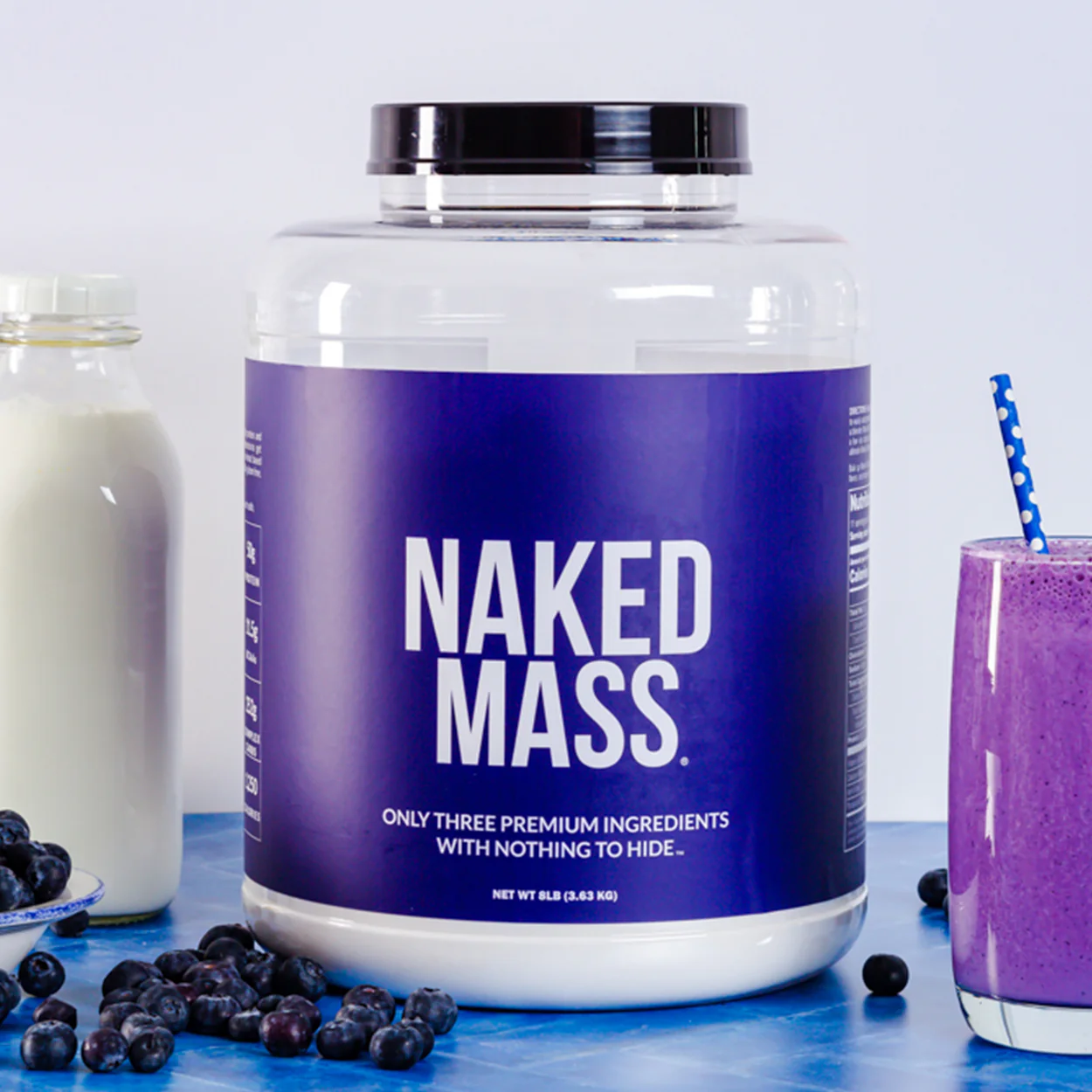 Double Chocolate Mass Gainer Protein Supplement | Naked Mass - 8LB - Image 7
