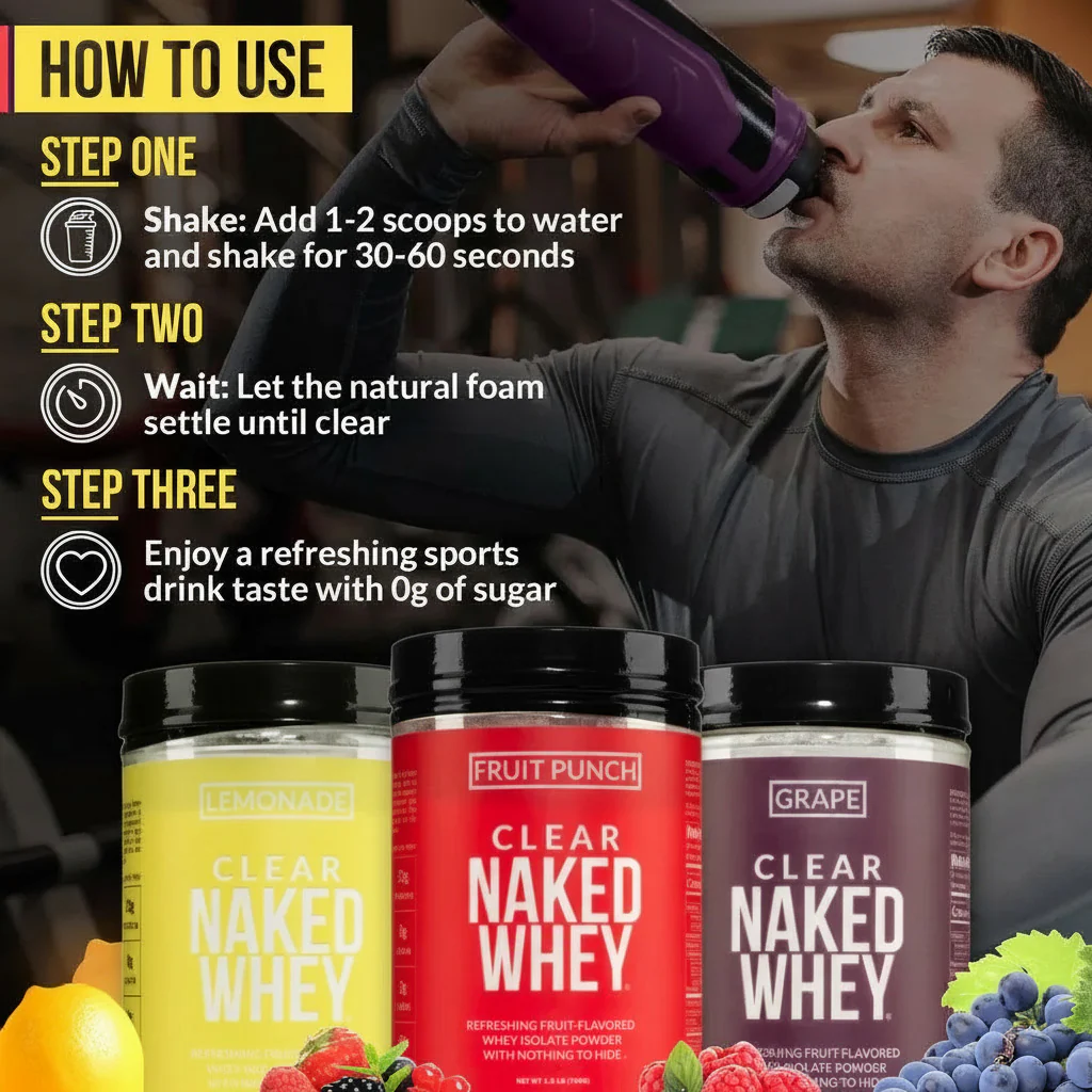 Fruit Punch Whey Protein Isolate | Clear Naked Whey - Image 4