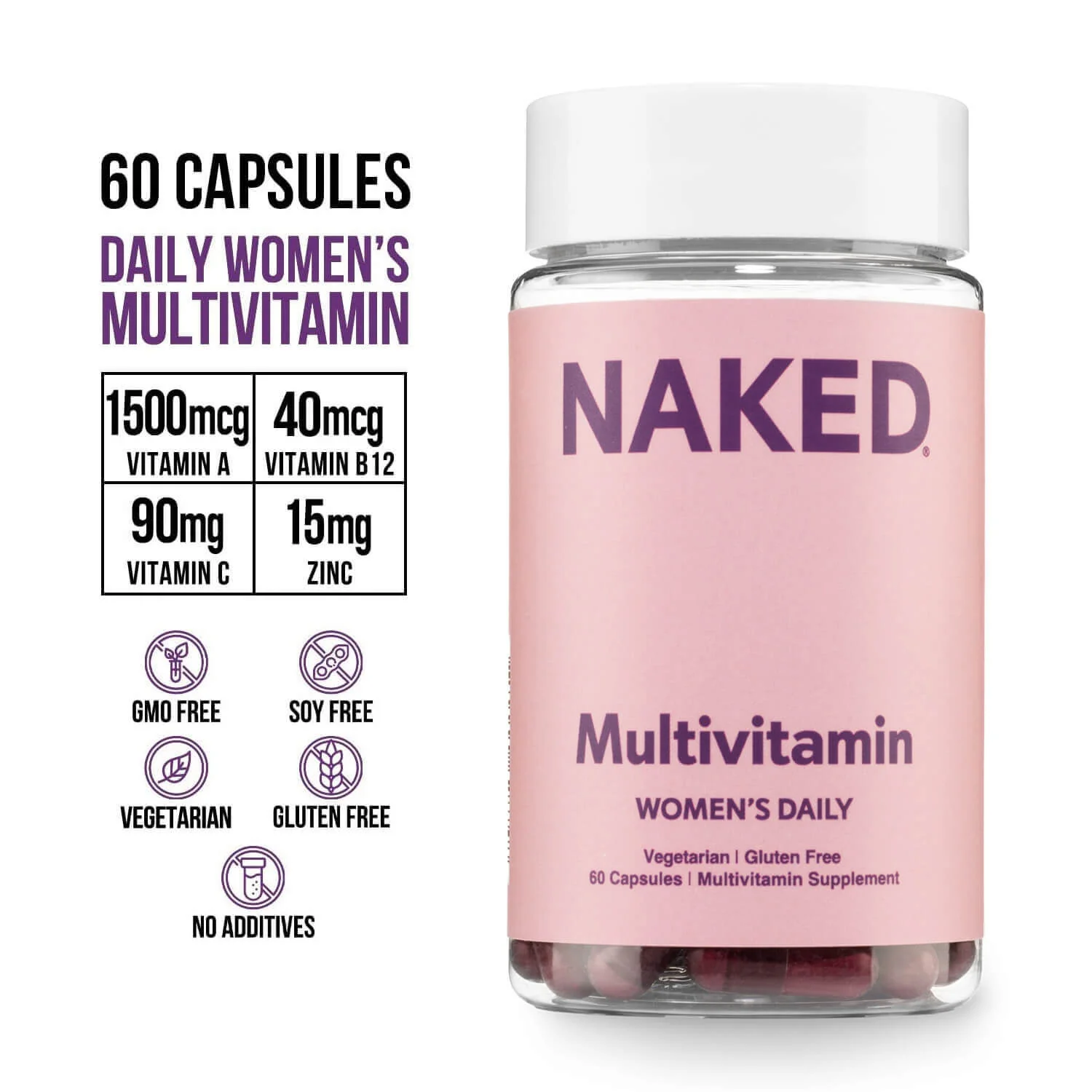 Multivitamin for Women | Women's Multi - 60 Capsules - Image 3
